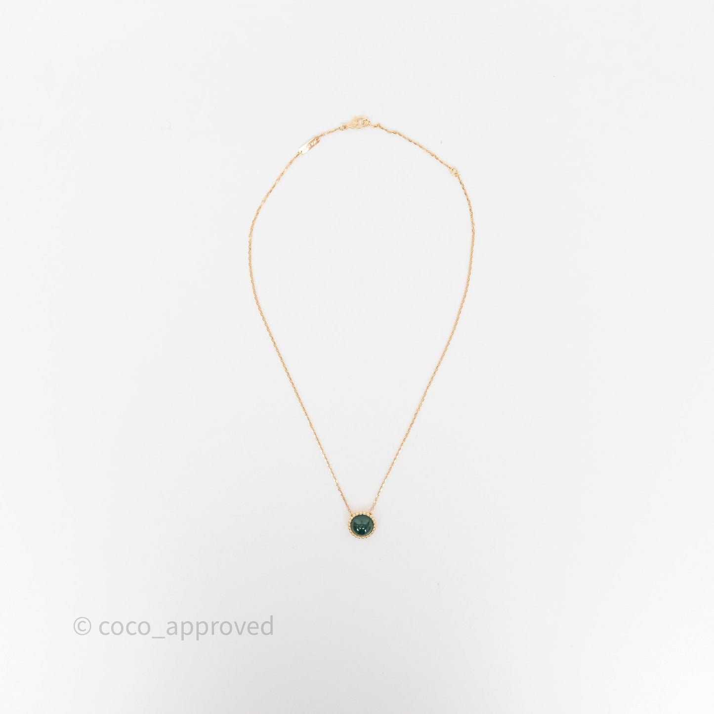 Van Cleef & Arpels Perlée Couleurs Pendant Malachite Yellow Gold