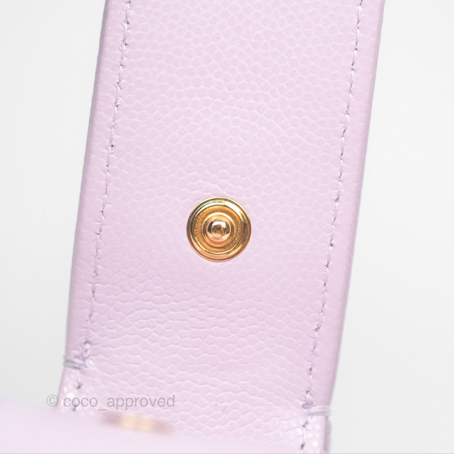 Chanel Bow Hobo Pouch Lilac Caviar Gold Hardware 24S