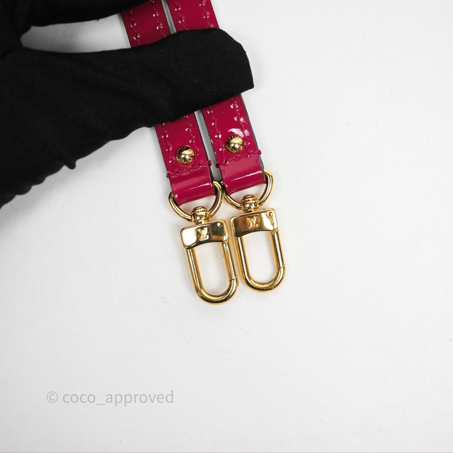 Louis Vuitton Alma BB Red Patent Gold Hardware