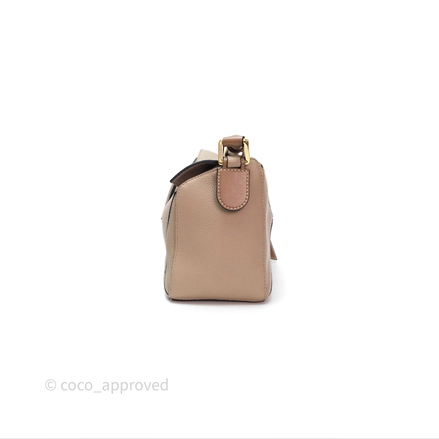 Loewe Small Puzzle Bag Sand Mink Grained Calfskin