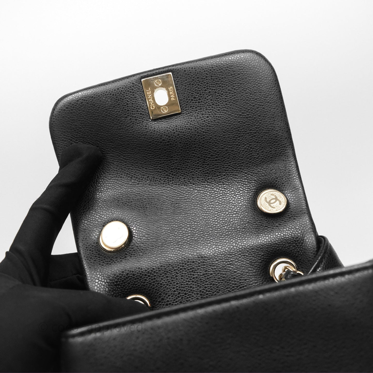 Chanel Small Duma Backpack Caviar Black Gold Hardware