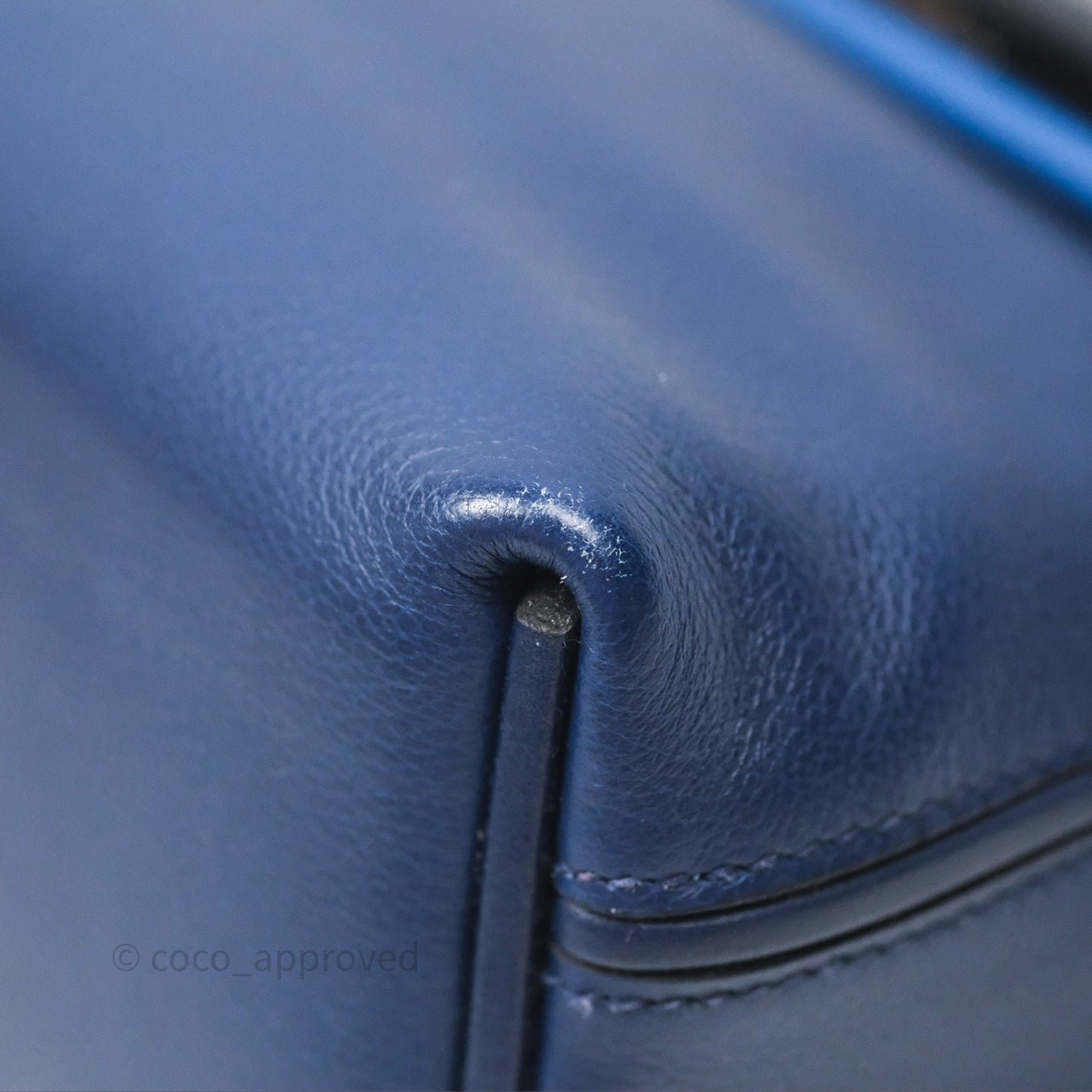 Hermès 24/24 21 Mini Bleu Saphir 73/ Bleu Indigo 76/ Bleu France 71 Evercolor/ Swift Palladium Hardware