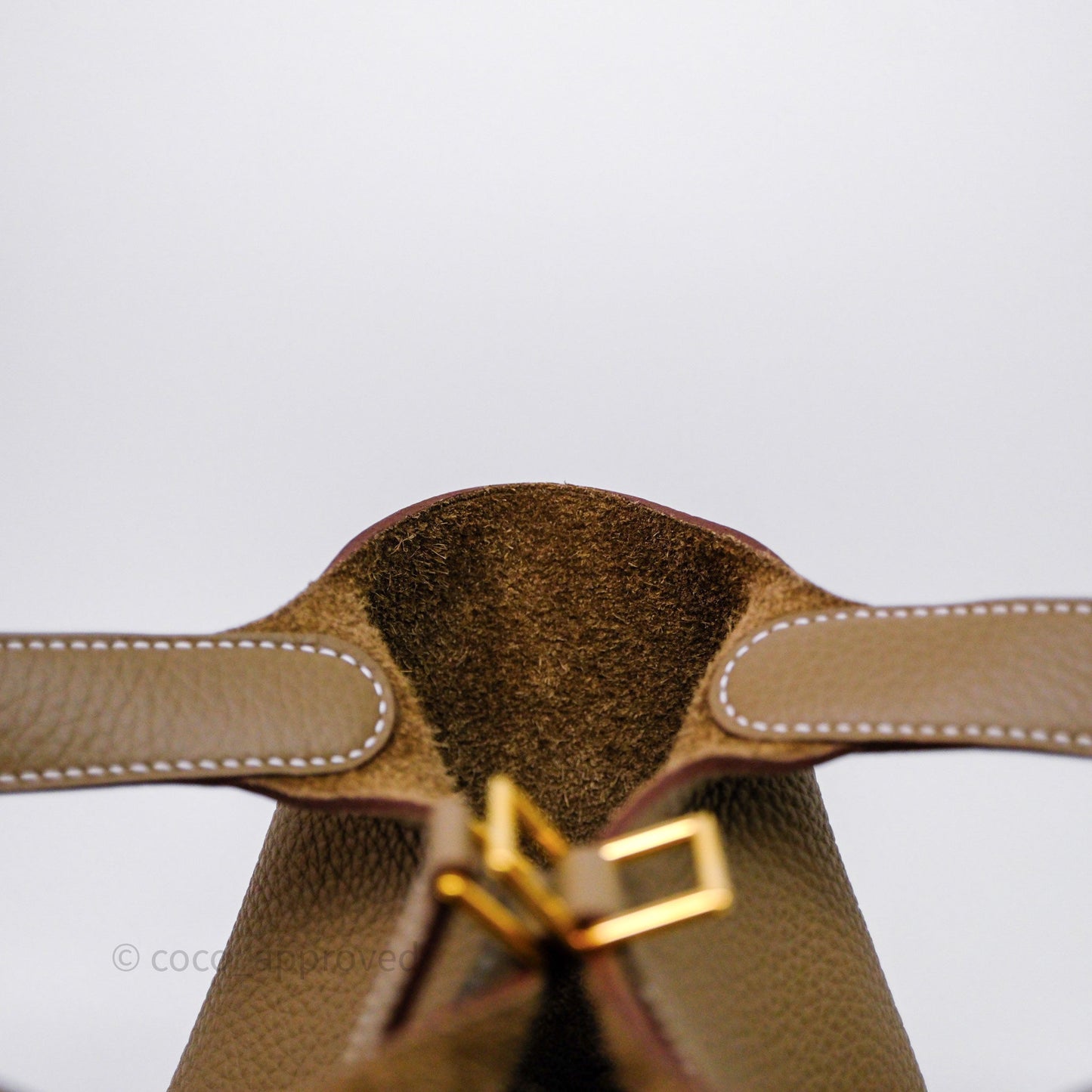 Hermès Picotin Lock 18 Etoupe Clemence Gold Hardware