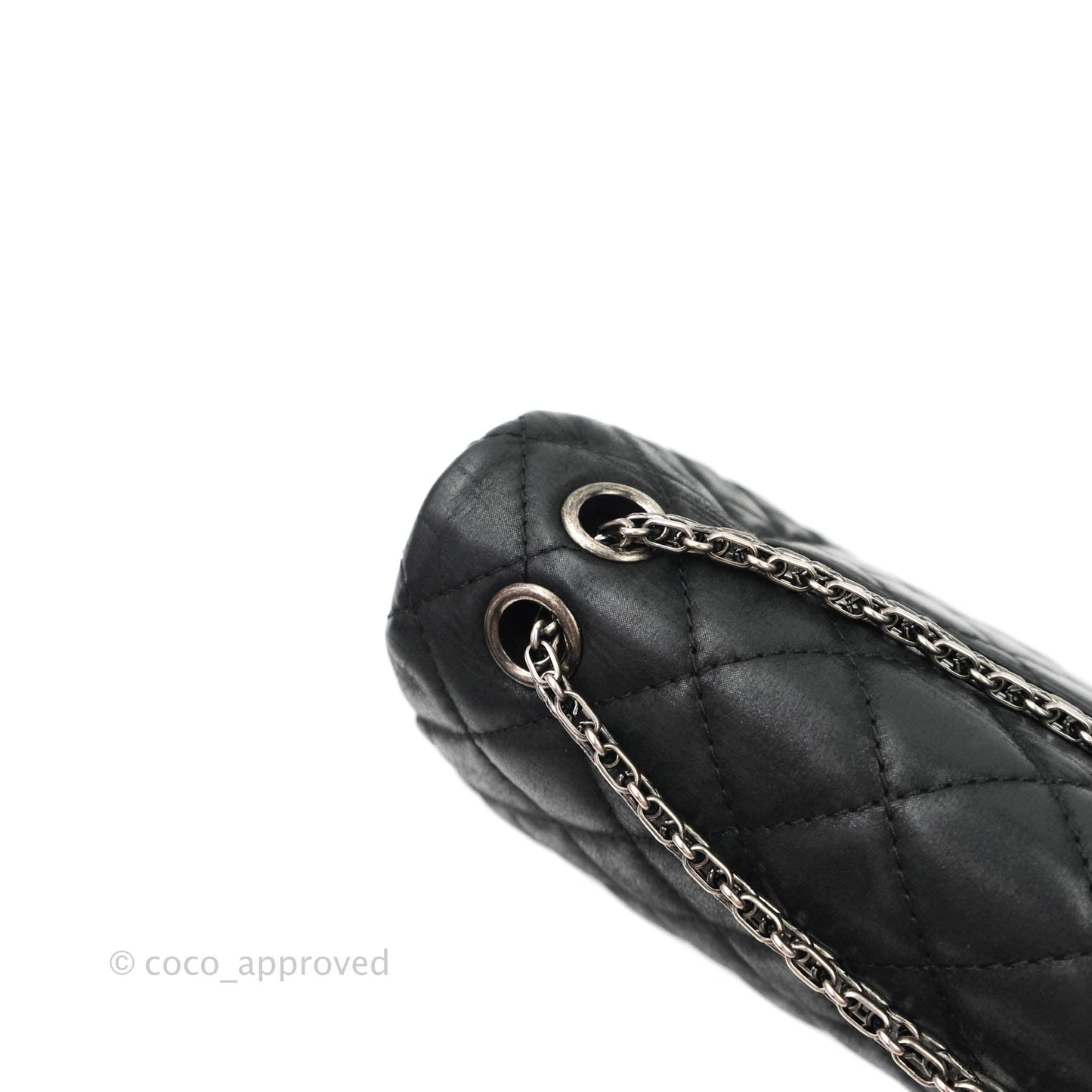Chanel Reissue Quilted Aged Calfskin Black Ruthenium Hardware 226