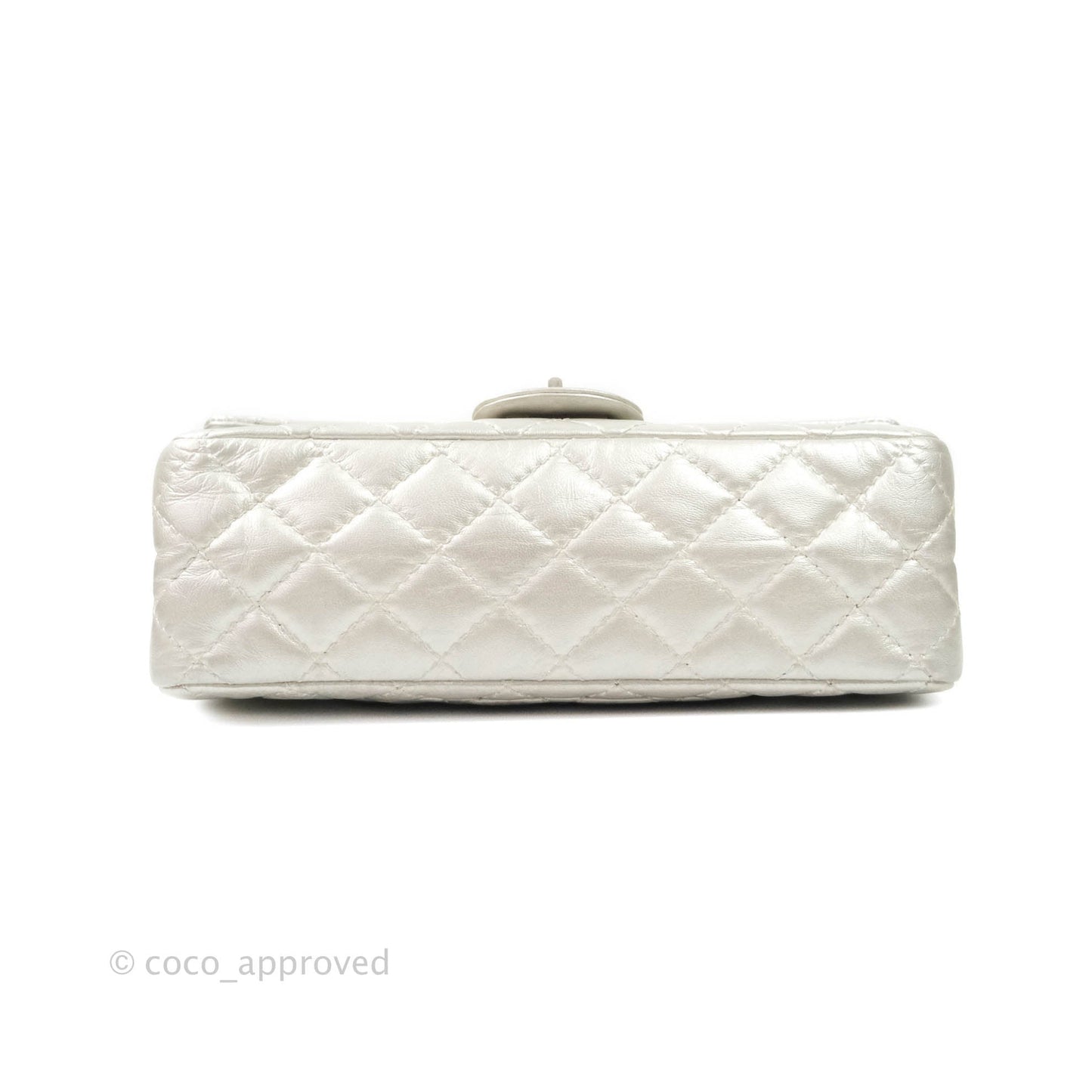 Chanel Reissue Quilted Aged Calfskin Metallic Silver Matte Silver Hardware 225