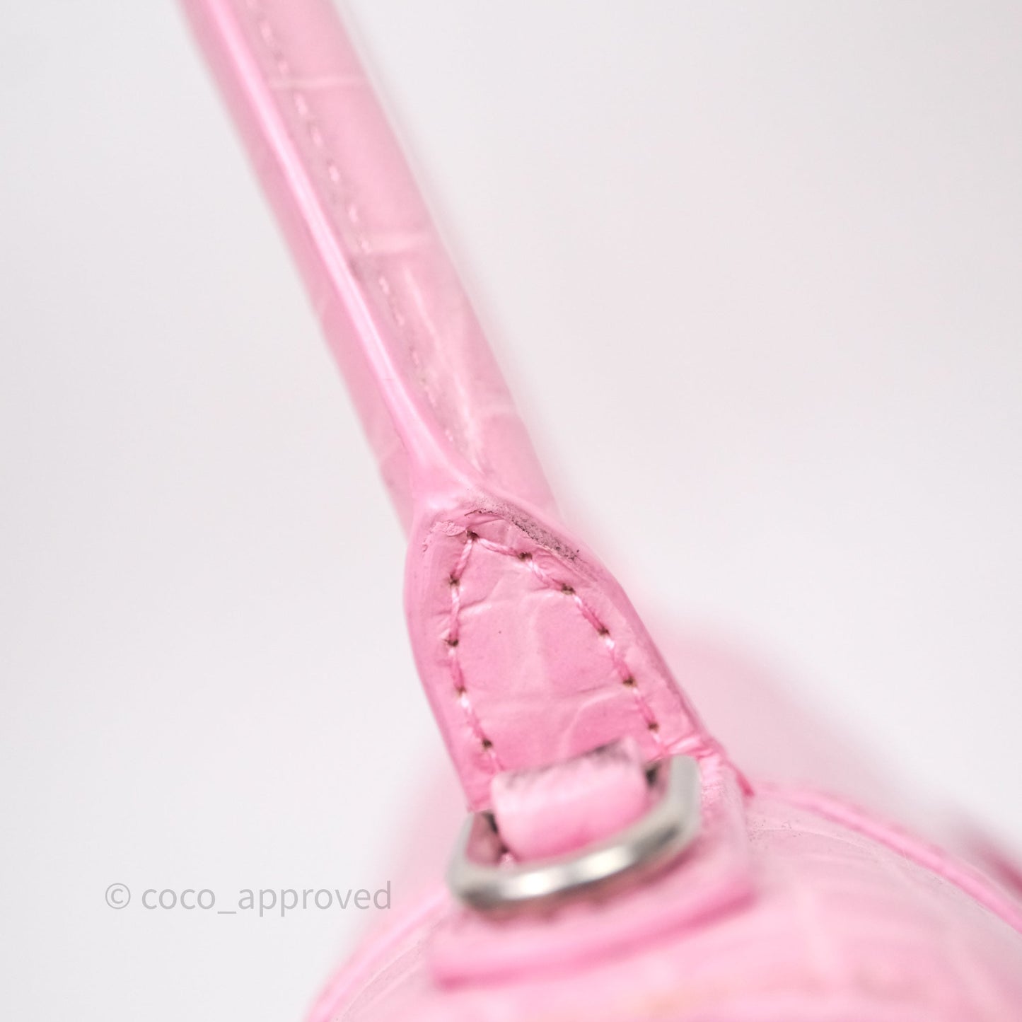 Balenciaga Small Hourglass Embossed Bag Pink
