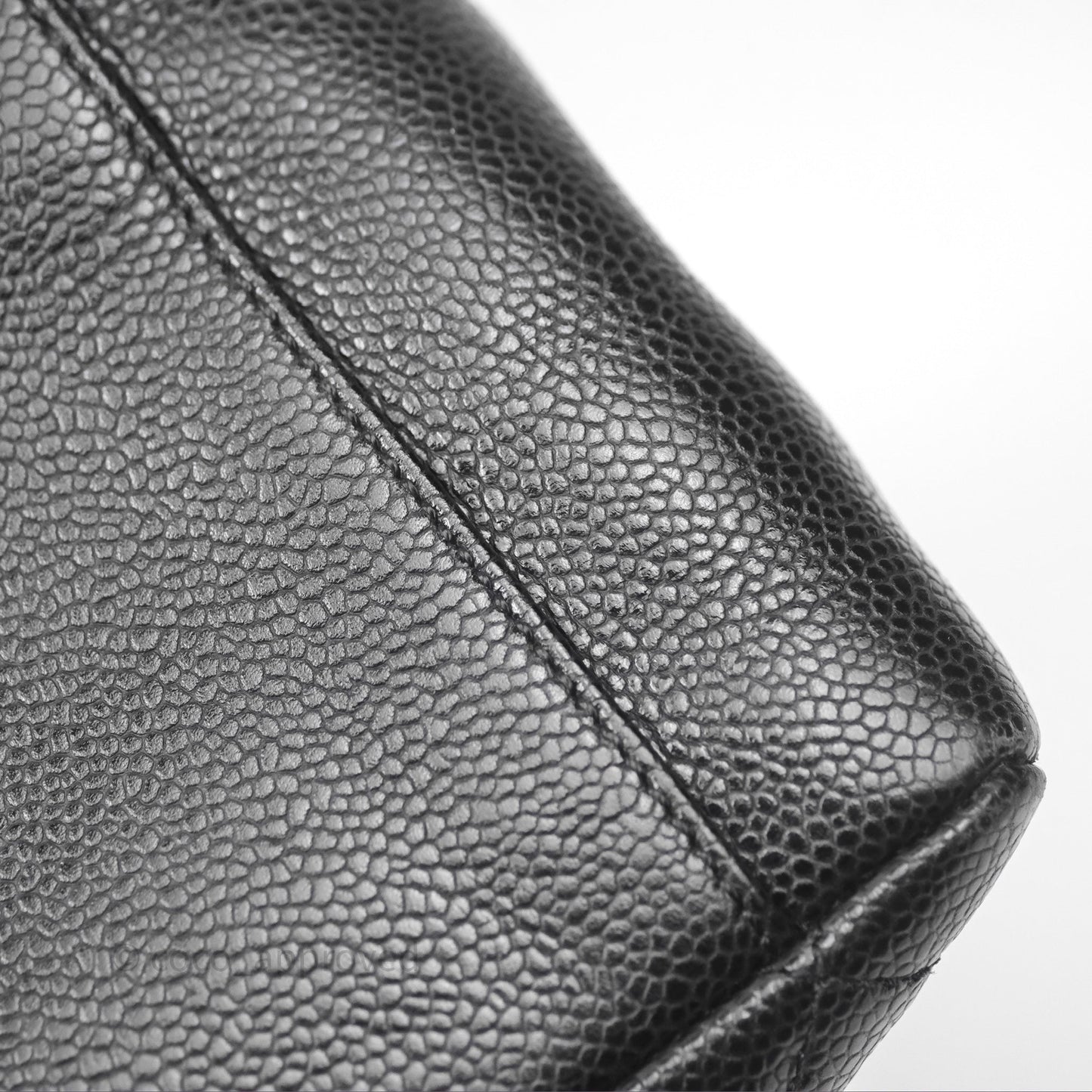 Chanel GST Black Caviar Silver Hardware