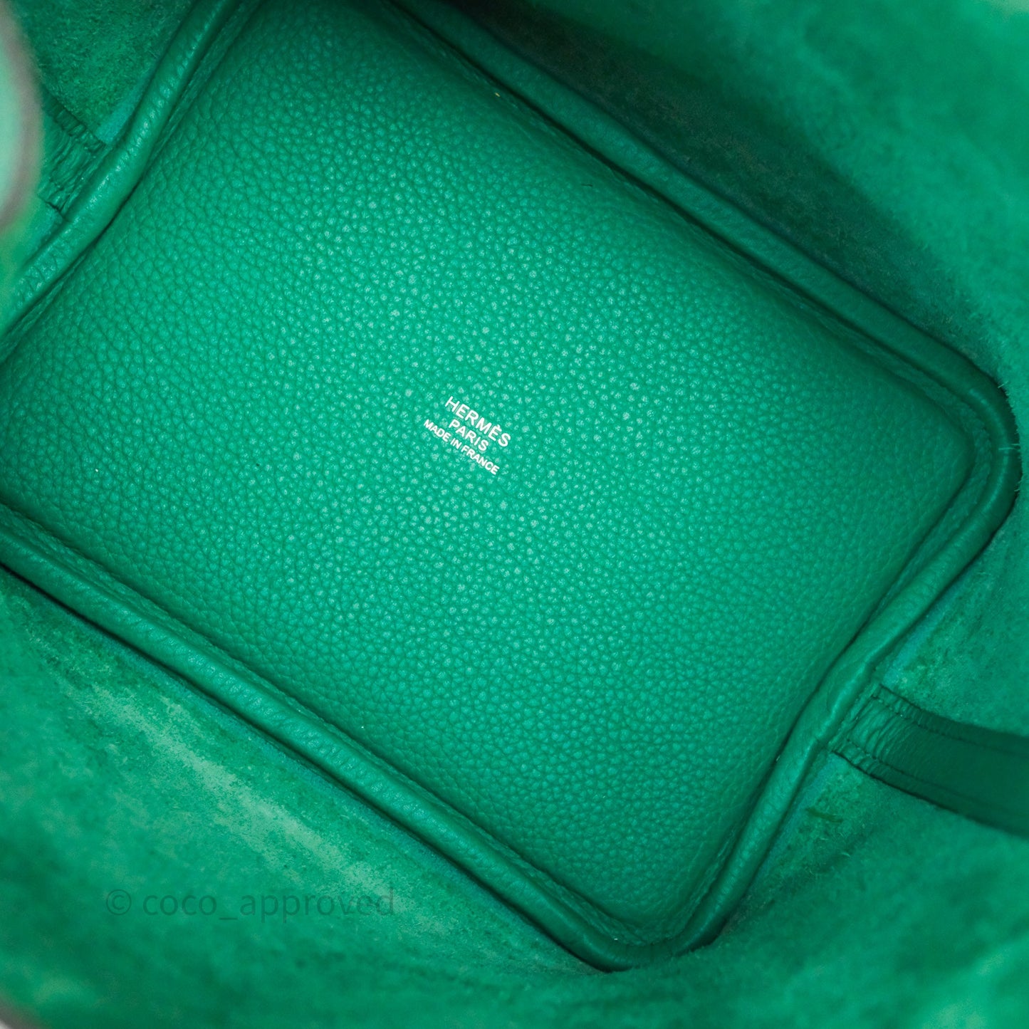 Hermes Picotin 18 Vert Jade O6 Clemence Palladium Hardware