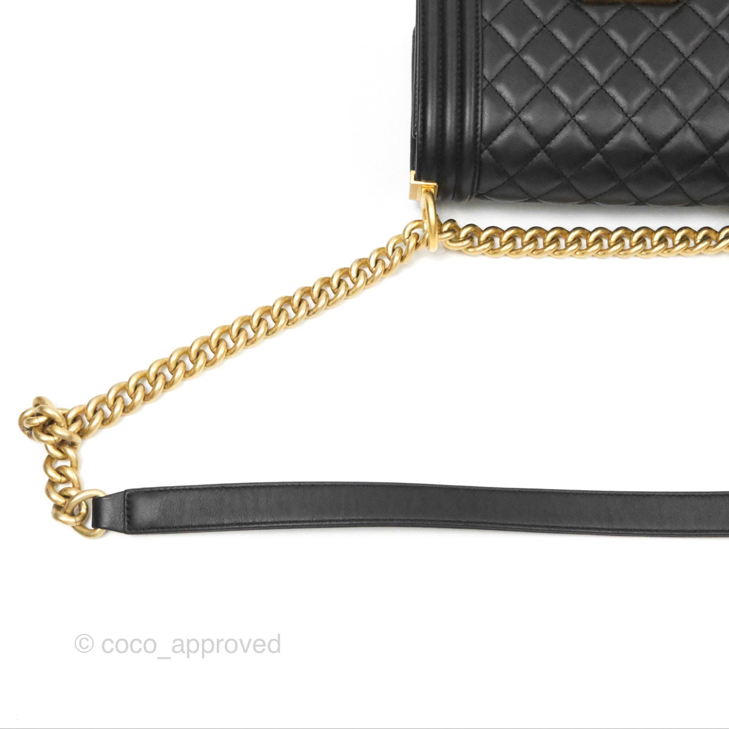 Chanel Small Boy Black Calfskin Gold Hardware