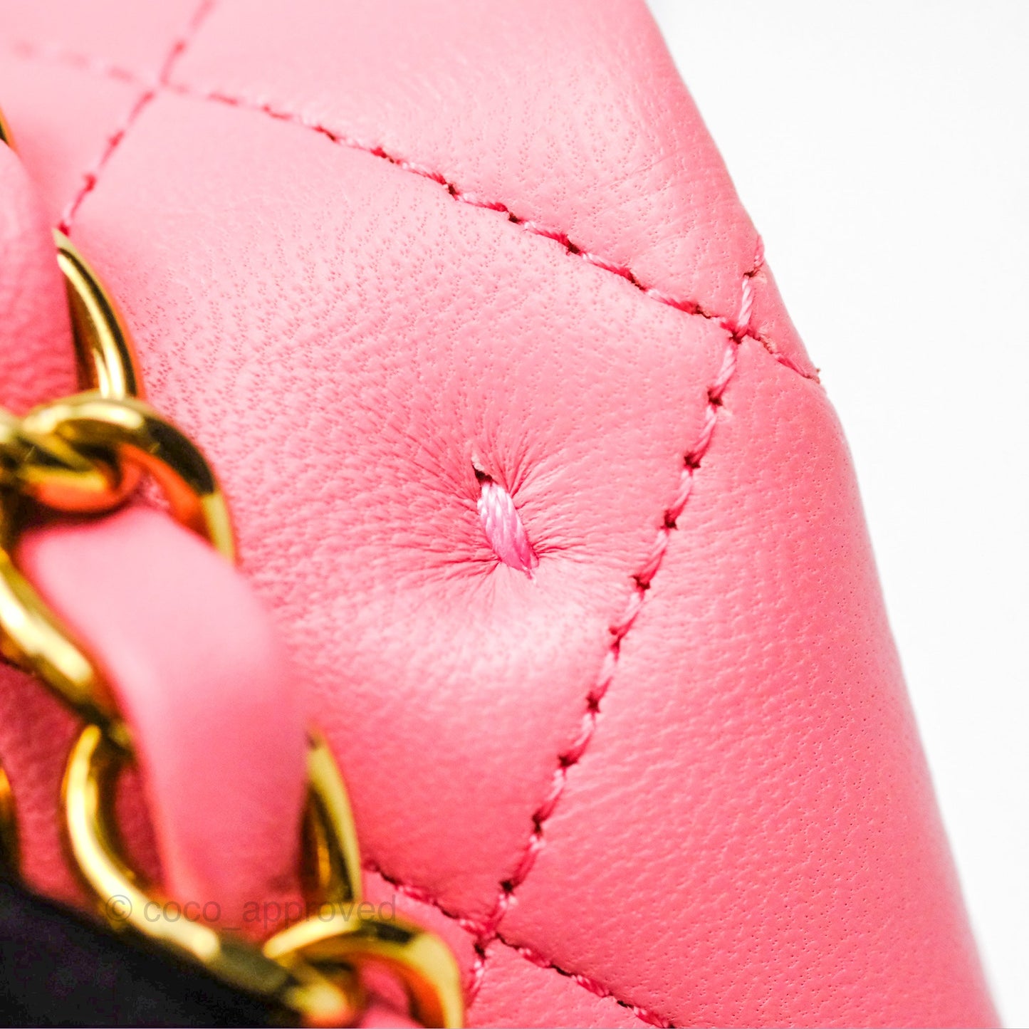 Chanel Small Classic Quilted Flap Pink Lambskin Gold Hardware