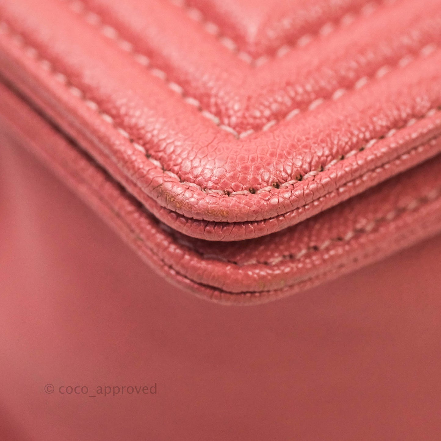 Chanel Boy Chevron Medium Pink Caviar Gold Hardware