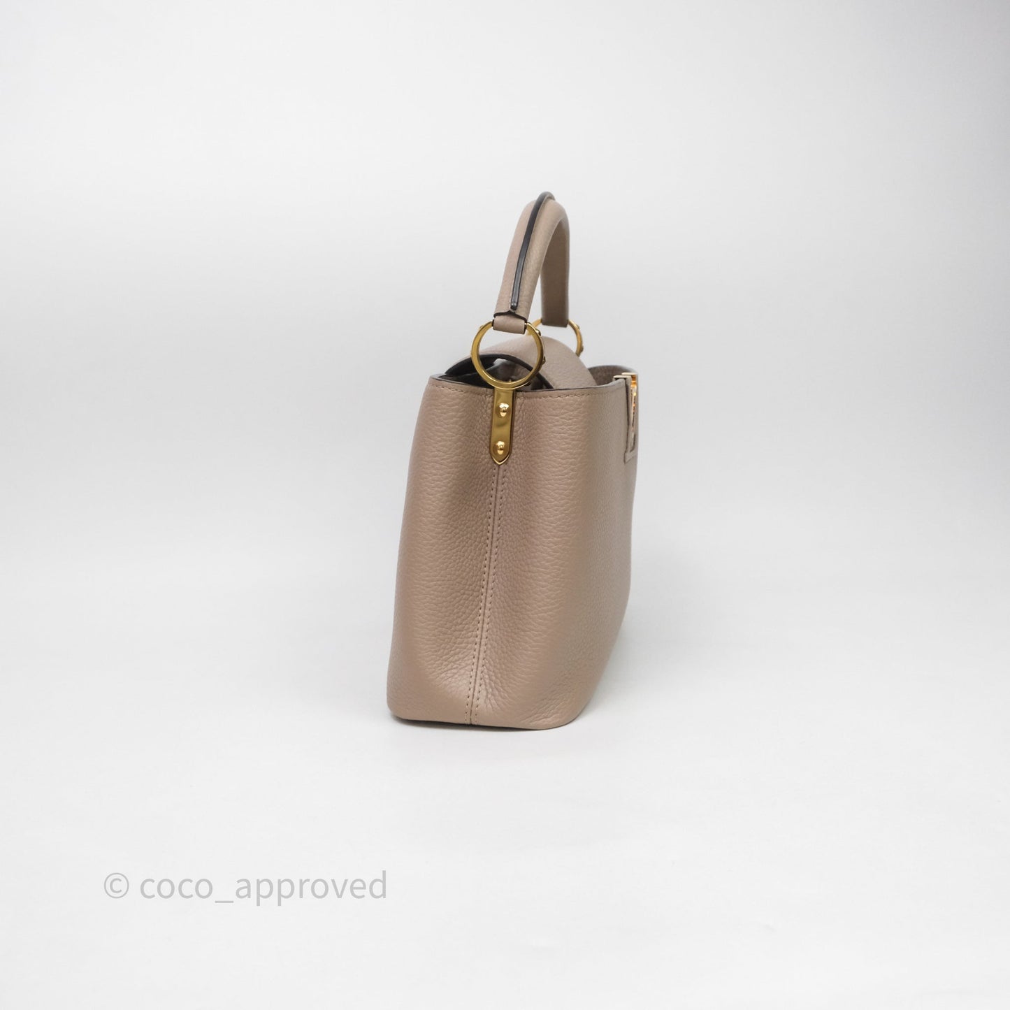 Louis Vuitton Taurillon Capucines BB Galet