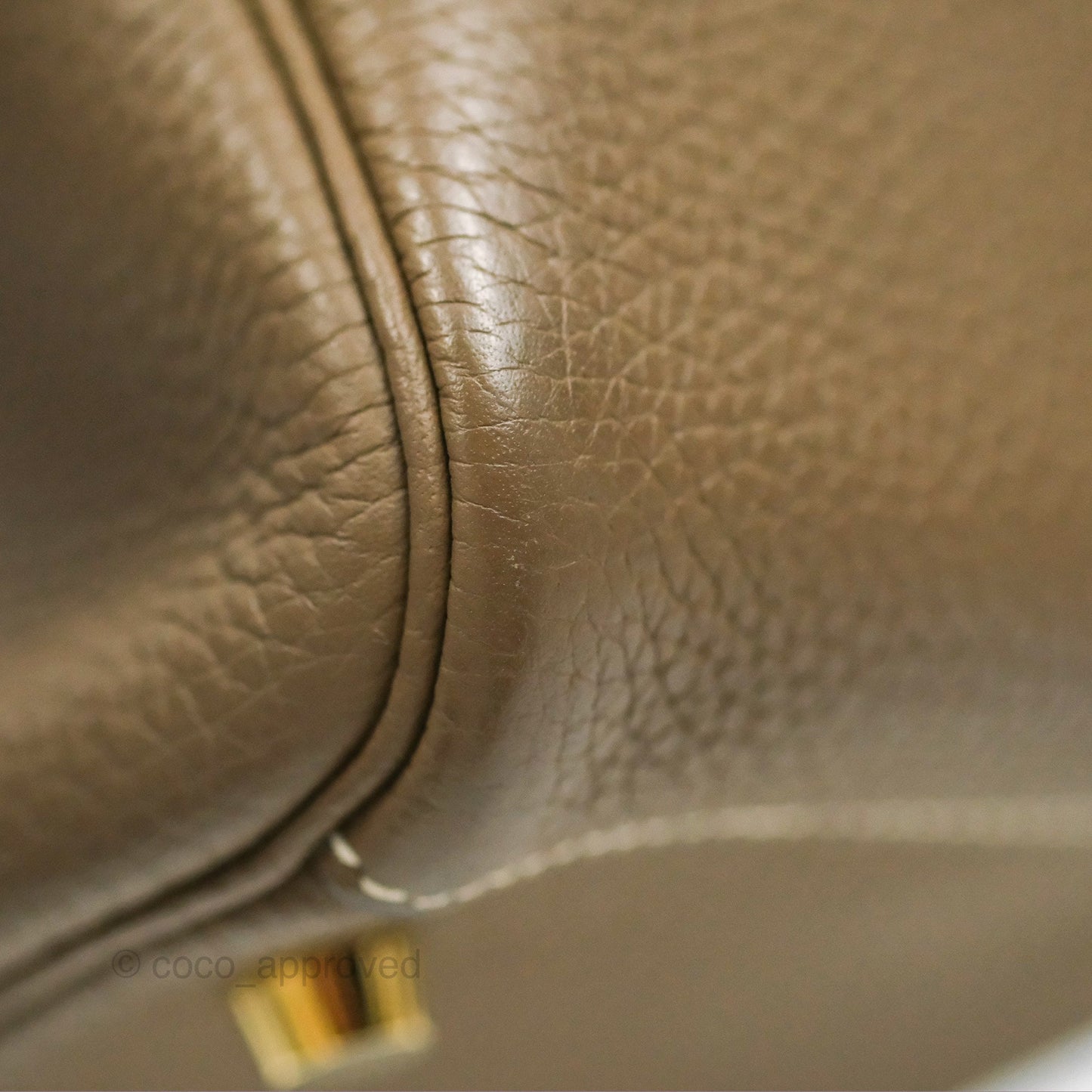 Hermès Lindy 26 Etoupe Clemence Gold Hardware