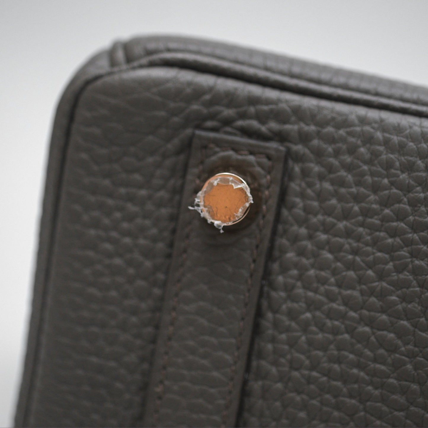 Hermès Birkin 25 Retourne Etain 8F Togo Rose Gold Hardware