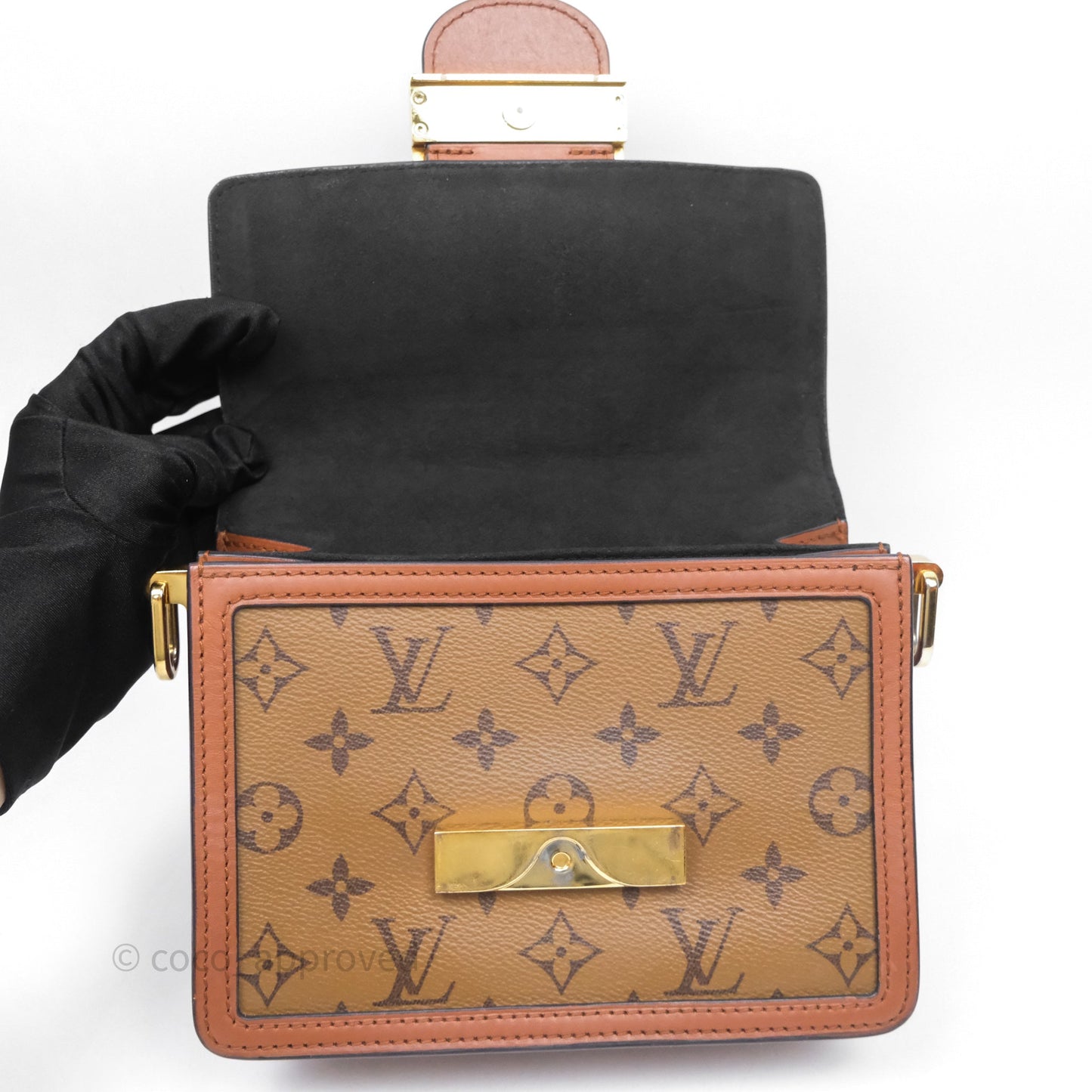 Louis Vuitton Mini Dauphine Monogram Tan Calfskin