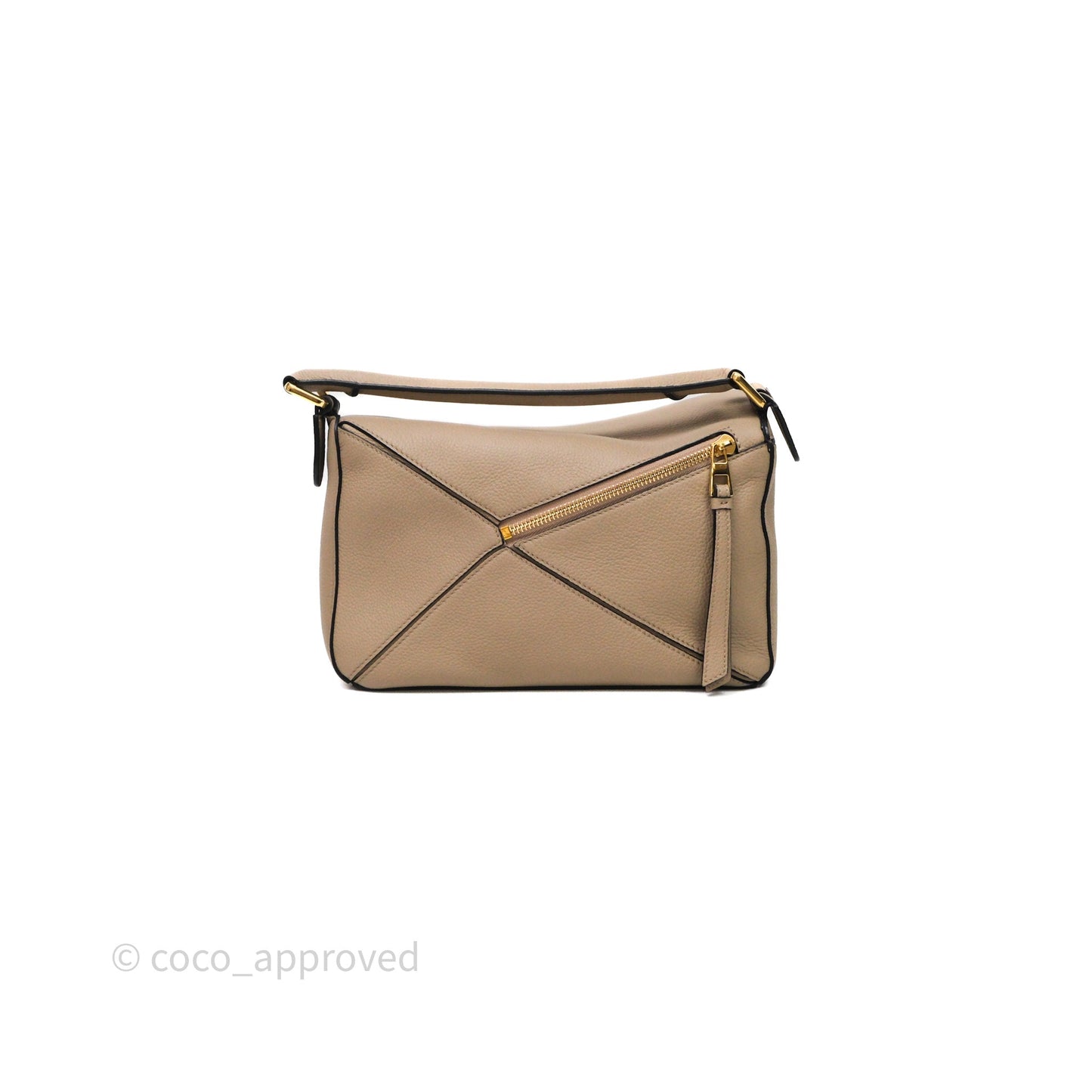 Loewe Small Puzzle Bag Sand Mink Grained Calfskin