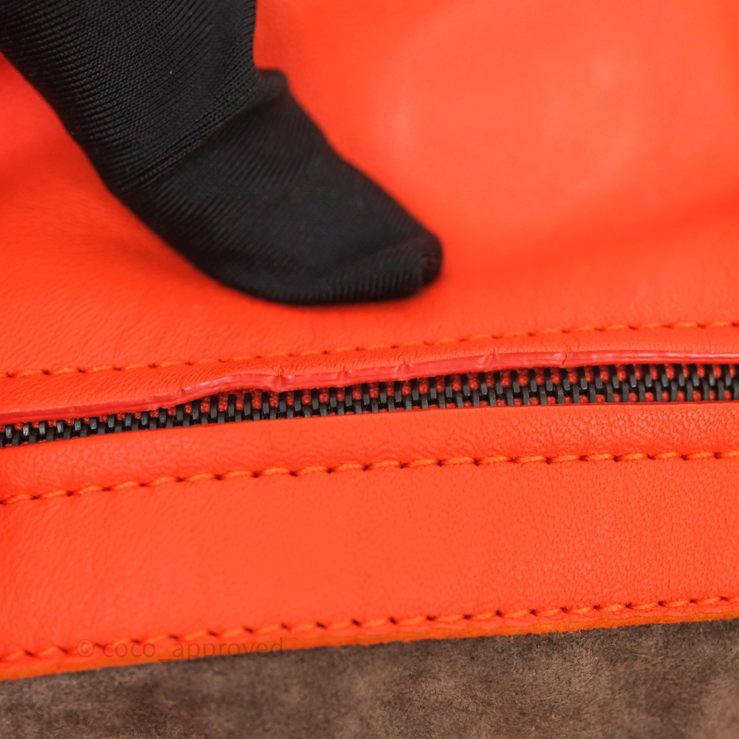 Bottega Veneta Nappa Intrecciato Parachute Tote Bag Orange