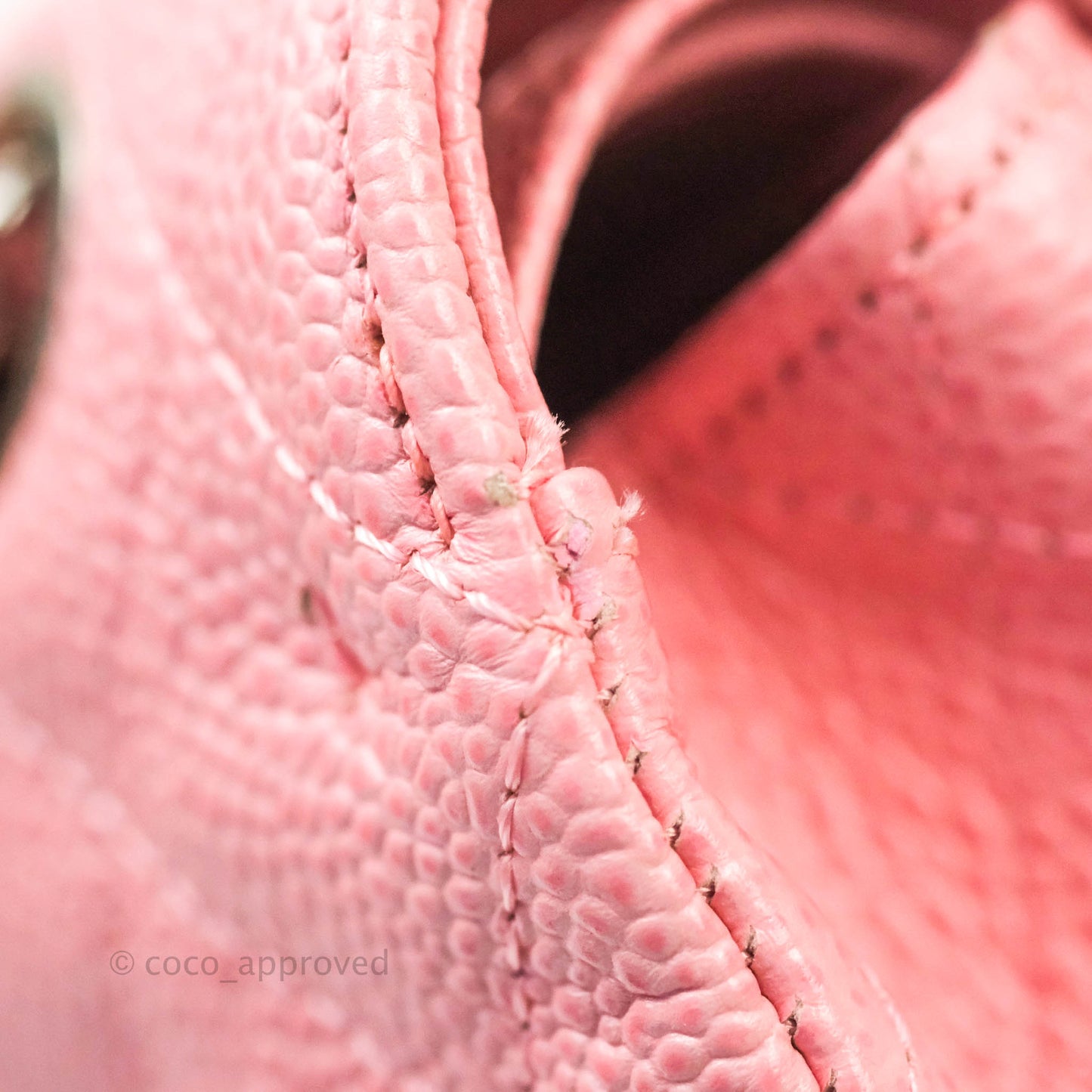 Chanel Quilted M/L Medium Double Flap Pink Caviar Silver Hardware