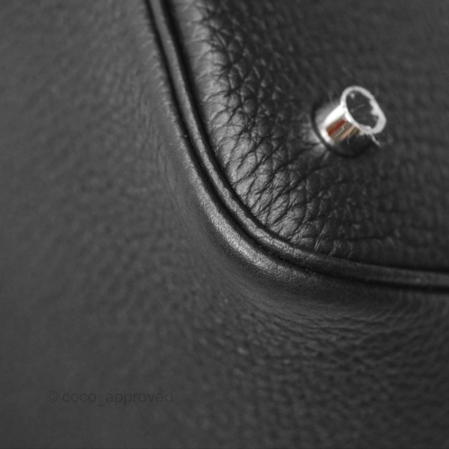 Hermès Picotin 22 Stitch Black Clemence Palladium Hardware