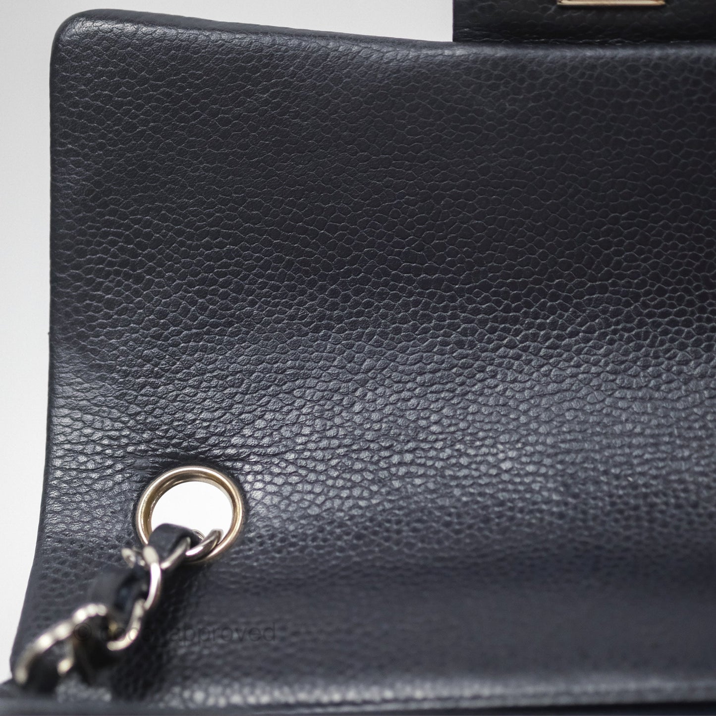 Chanel Mini Rectangular Quilted Dark Navy Caviar Silver Hardware