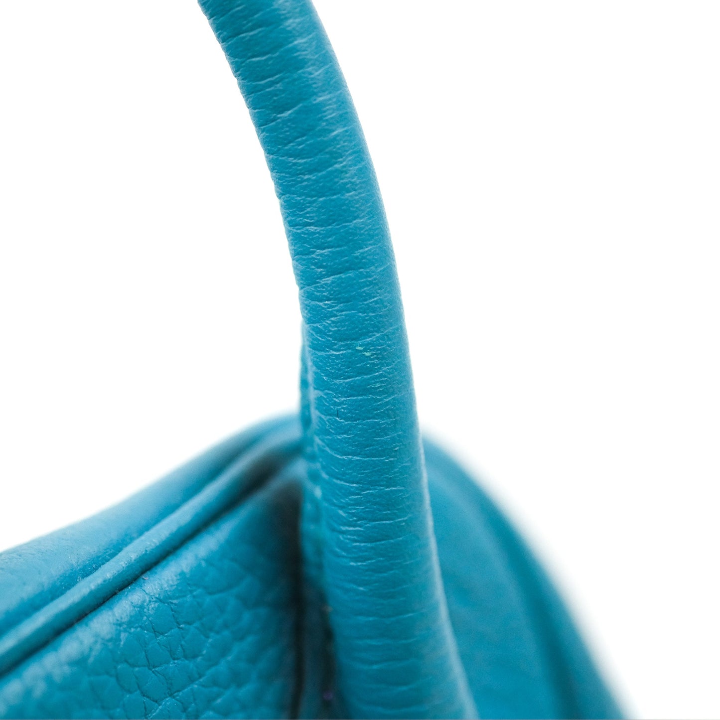 Hermès Lindy 34 Blue Paon Clemence Palladium Hardware