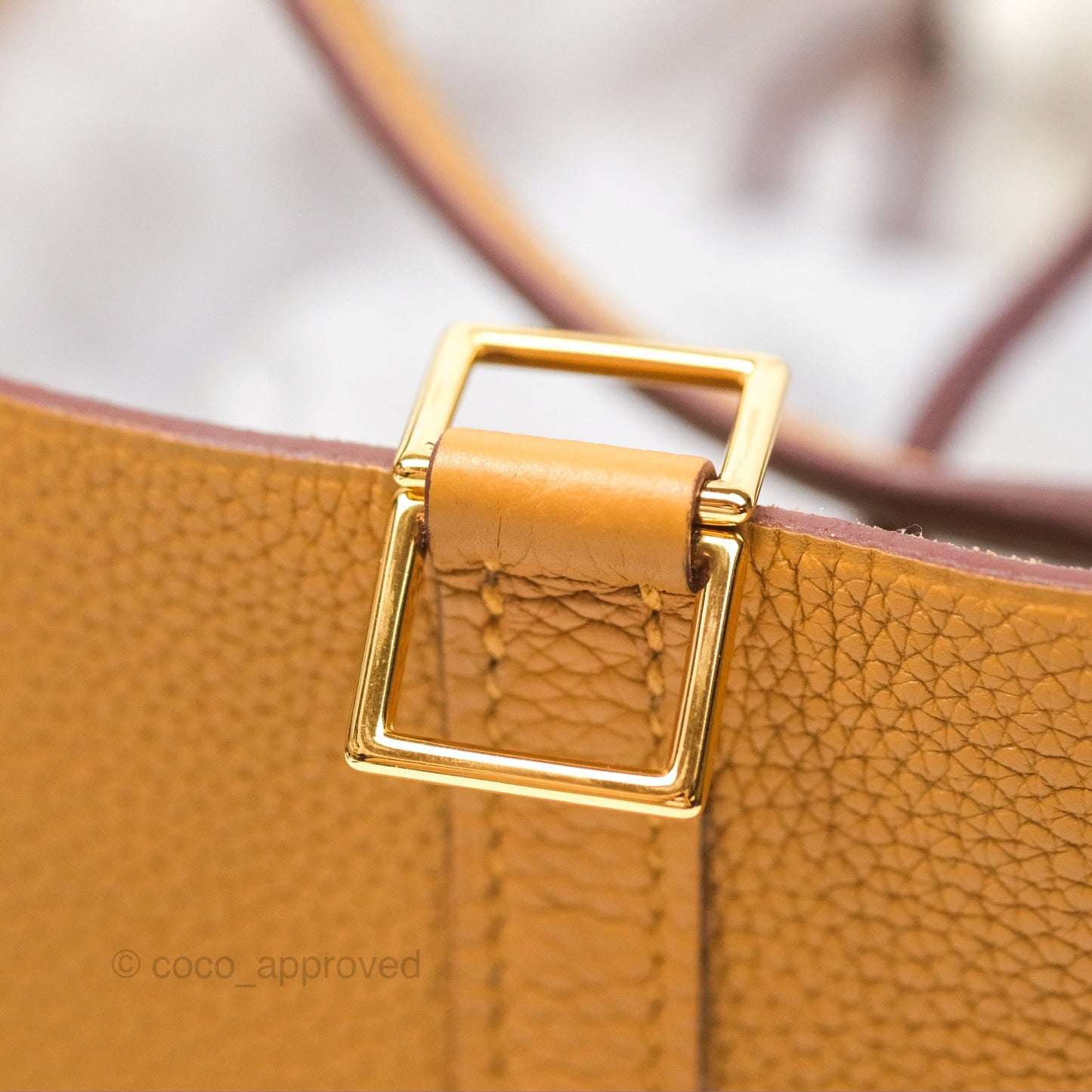 Hermès Picotin 22 Sesame 2S Clemence Gold Hardware