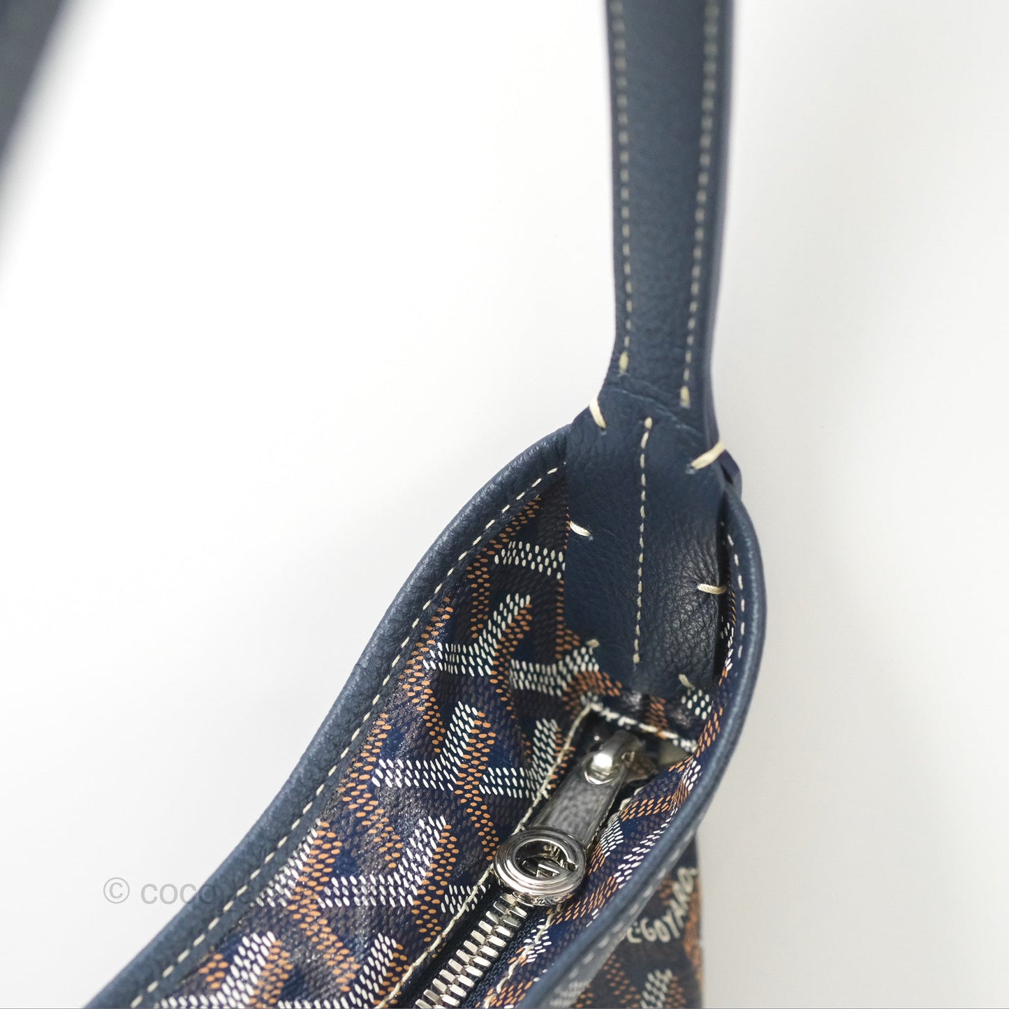Goyard Bohème Hobo Bag Navy Goyardine Canvas