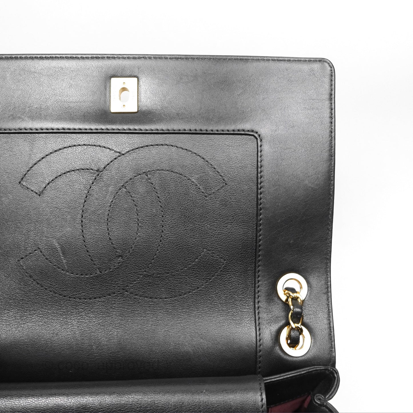 Chanel Mademoiselle Flap Bag Black Calfskin Gold Hardware