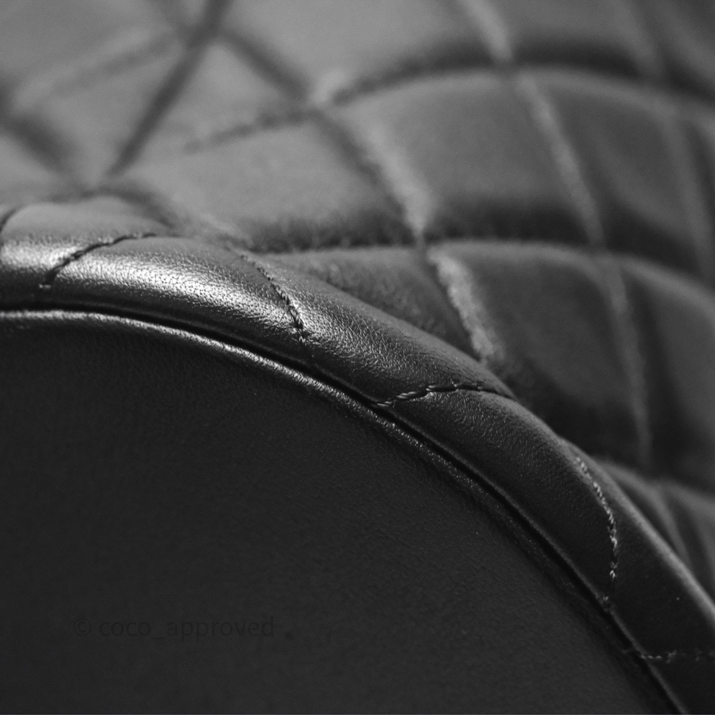 Chanel Quilted Boy Bucket Bag Black Lambskin Aged Gold Hardware