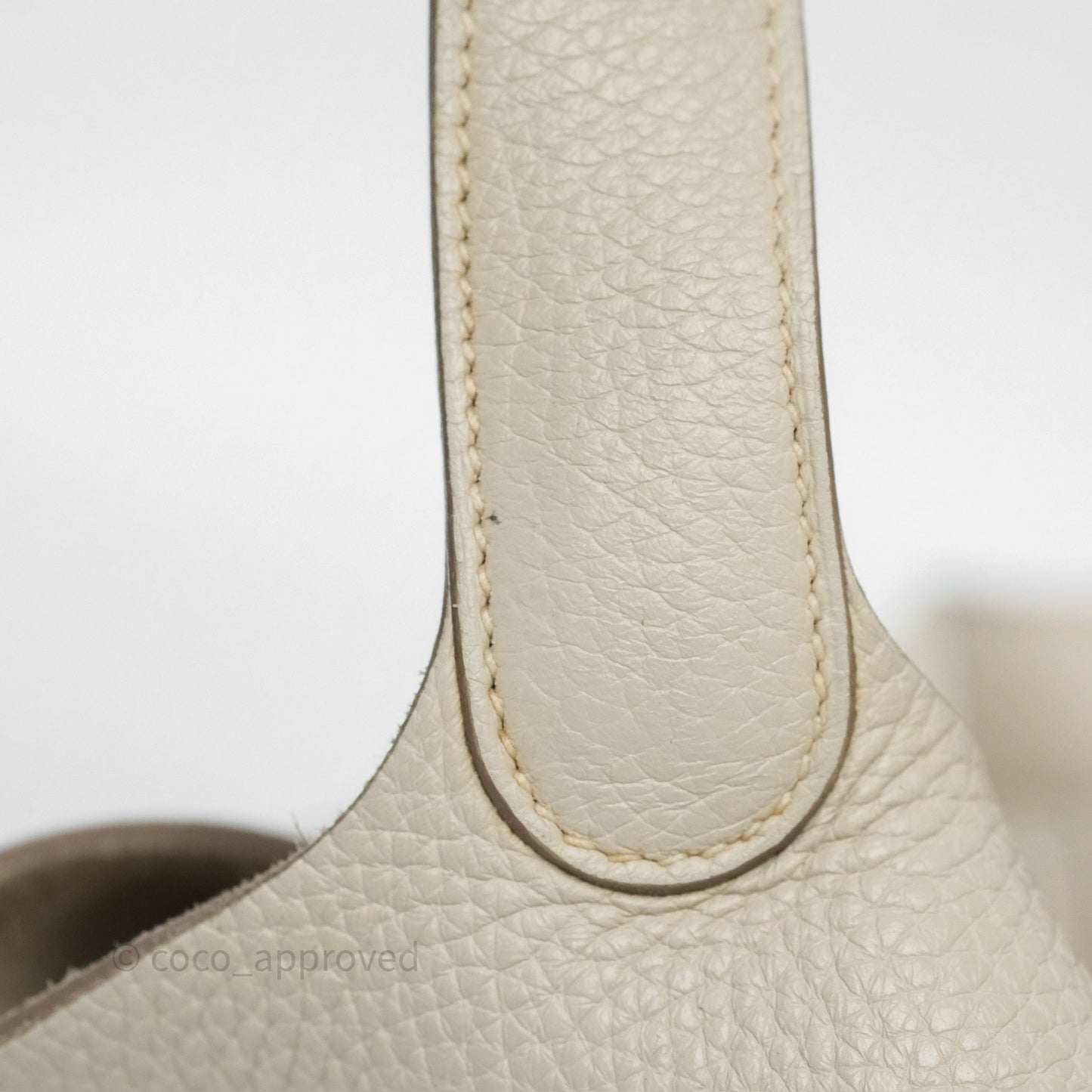 Hermès Picotin 22 Beton Clemence Palladium Hardware