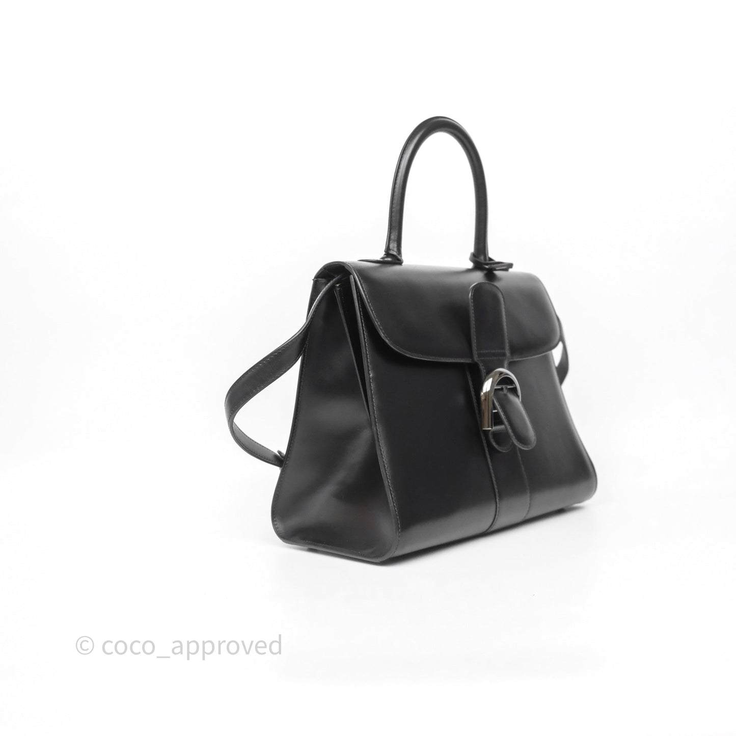 Delvaux Brillant MM Calfskin Black