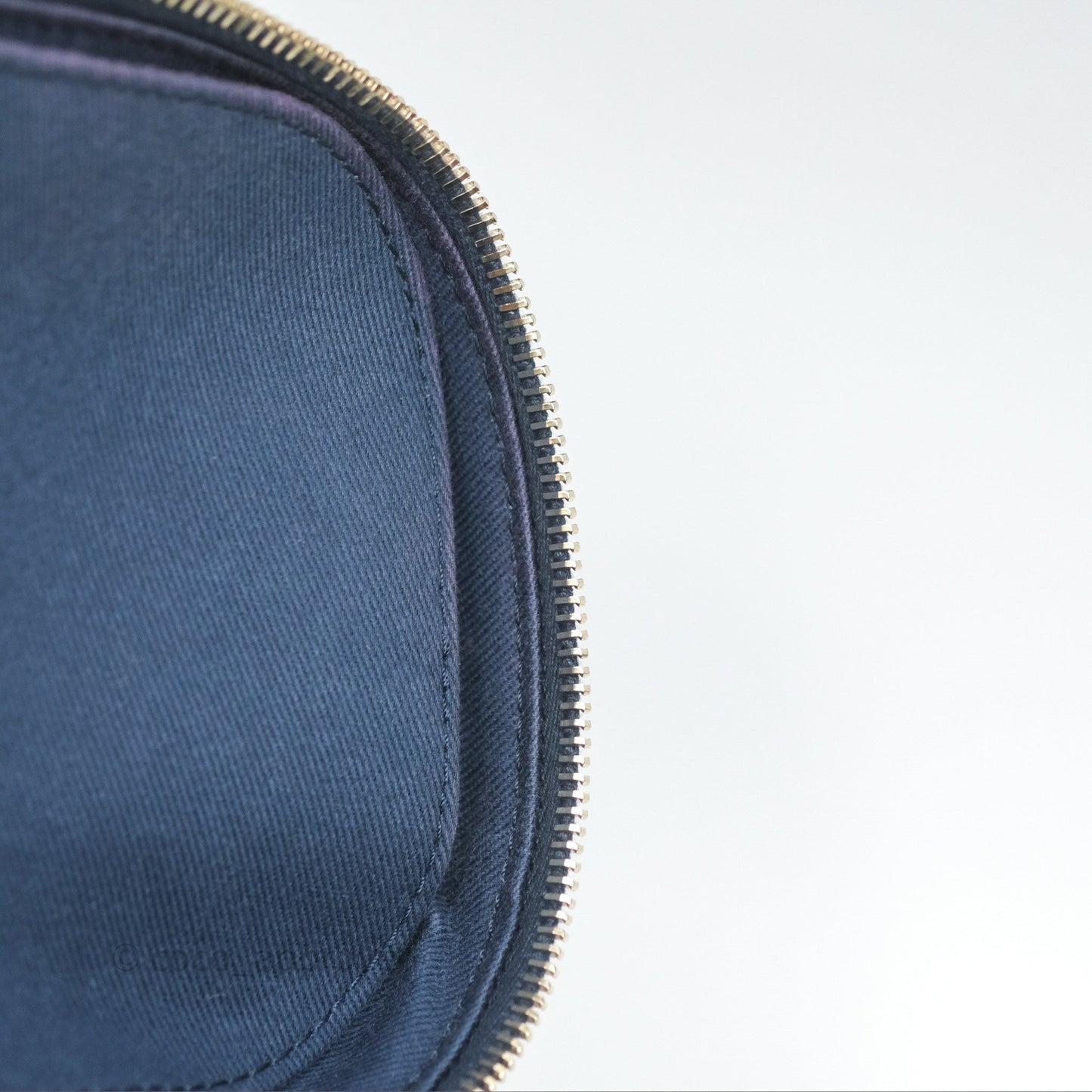 Chanel Quilted Trip Vanity Denim Aged Gold Hardware 20C