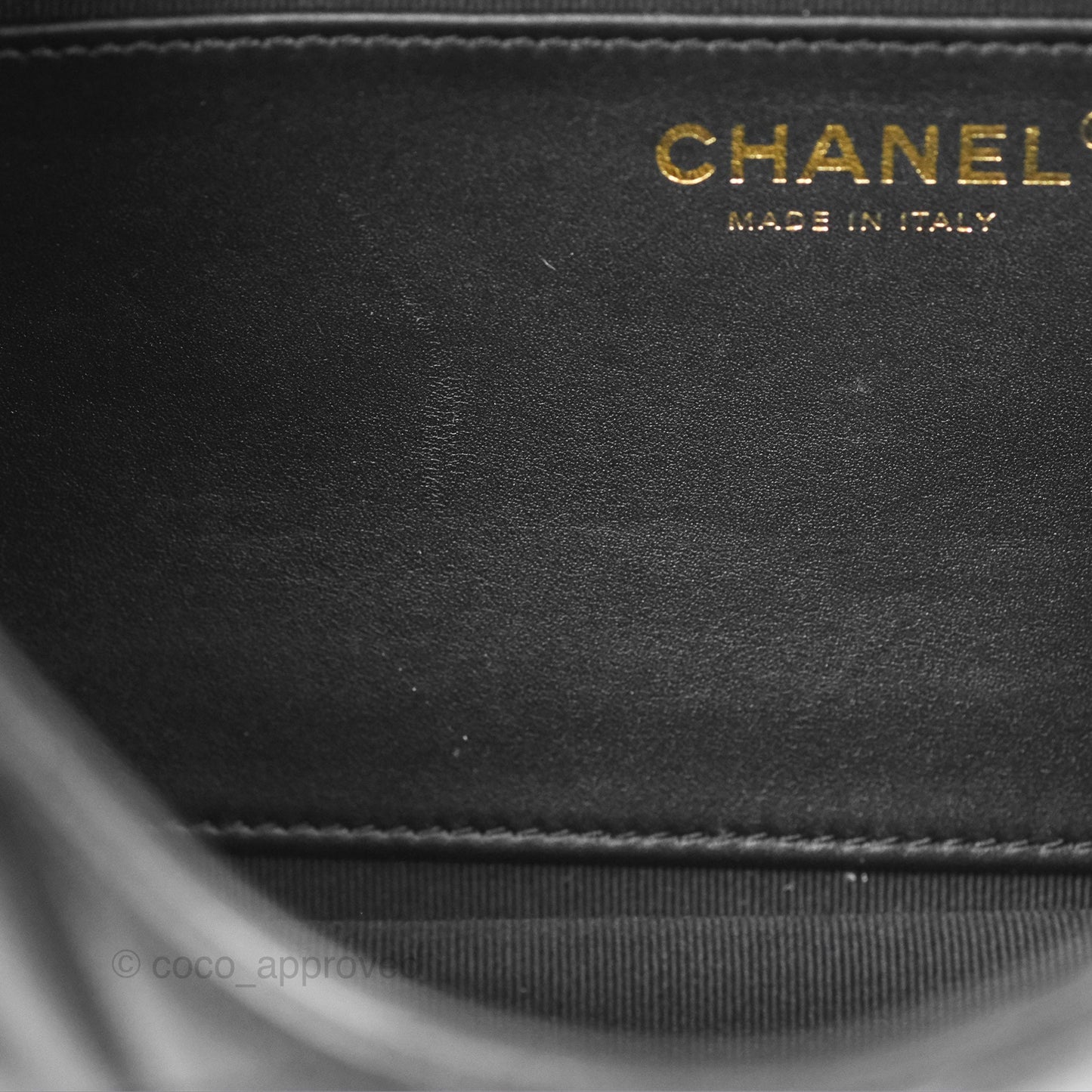 Chanel Flap Bag with Adjustable Strap Black Lambskin Aged Gold Hardware 22K