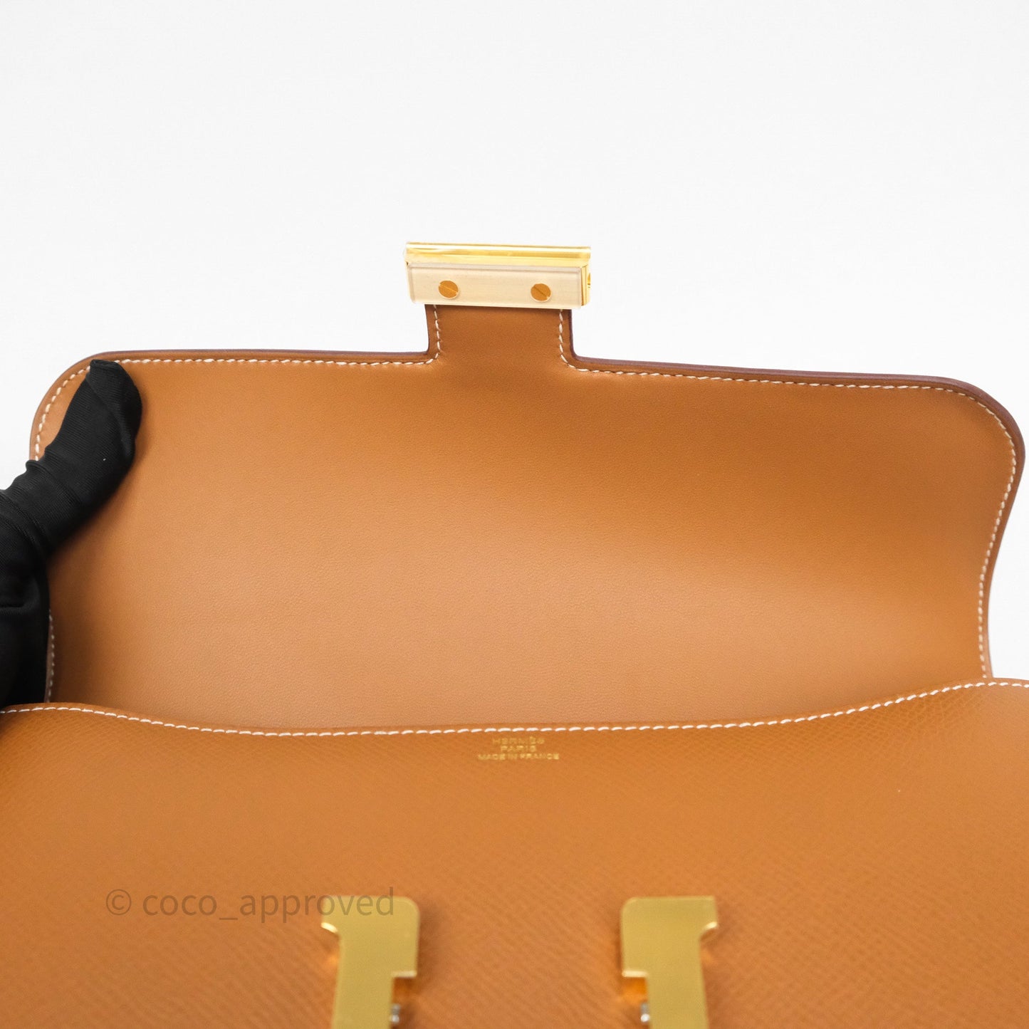 Hermès Constance Elan Gold 37 Epsom Gold Hardware