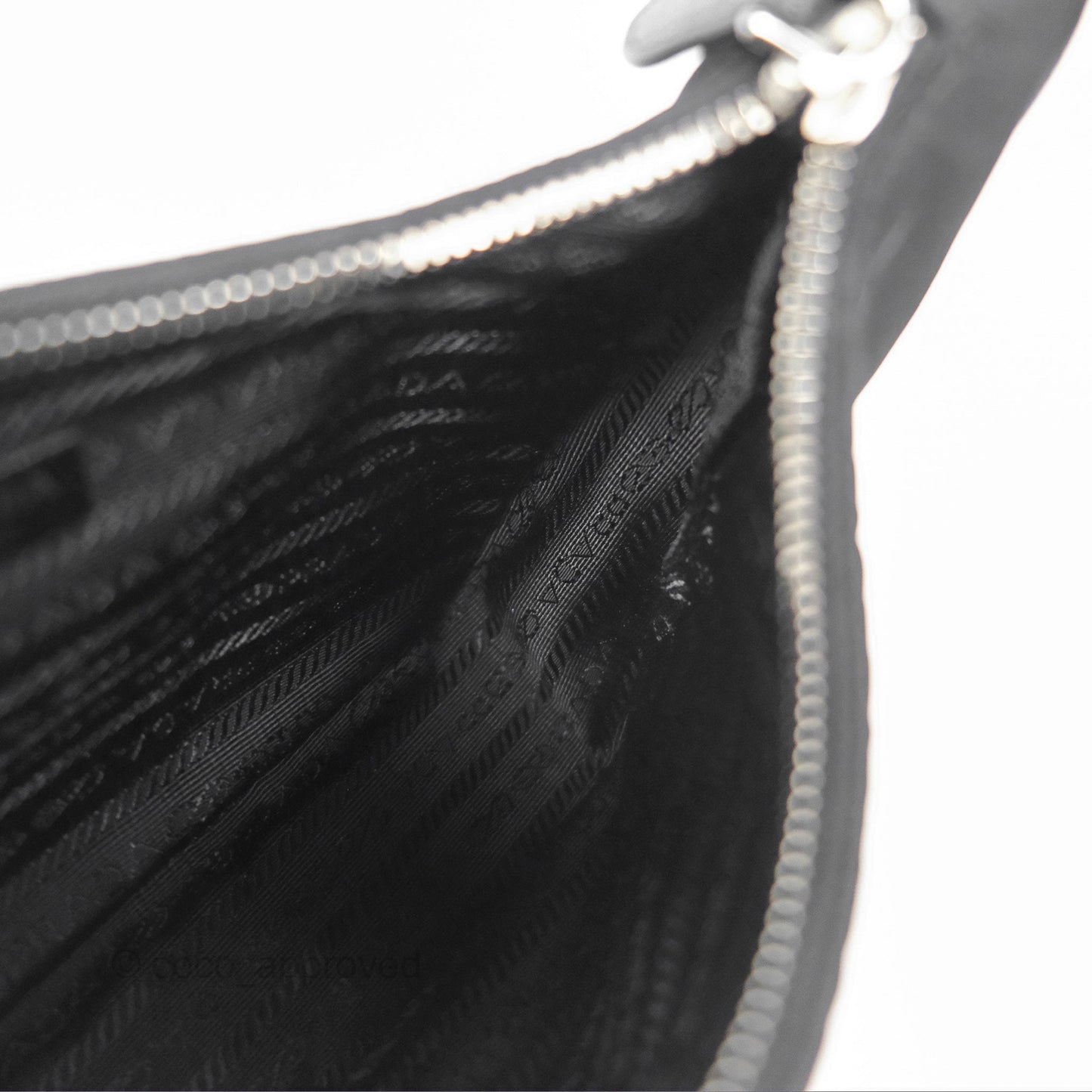 Prada Re-Edition 2005 Nylon Mini Bag Black Silver Hardware