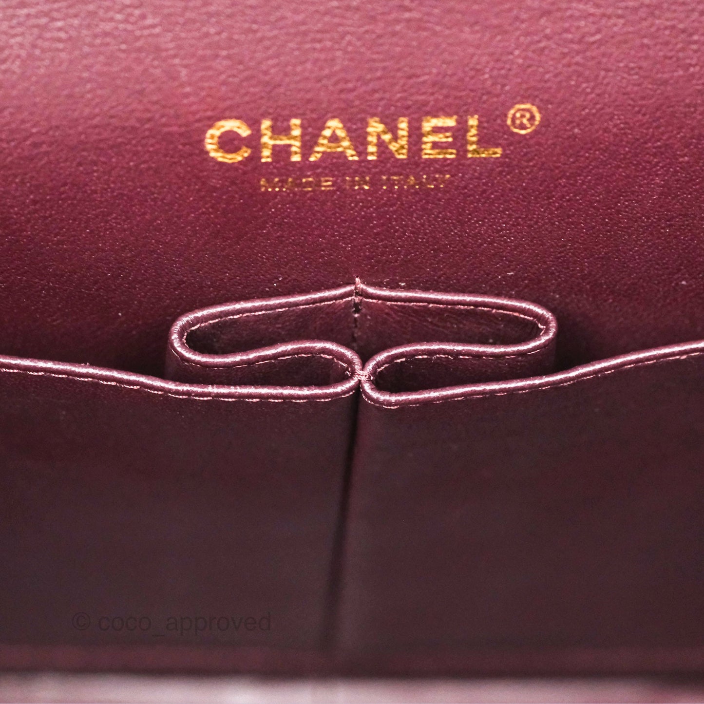 Chanel Jumbo Double Flap Burgundy Lambskin Gold Hardware