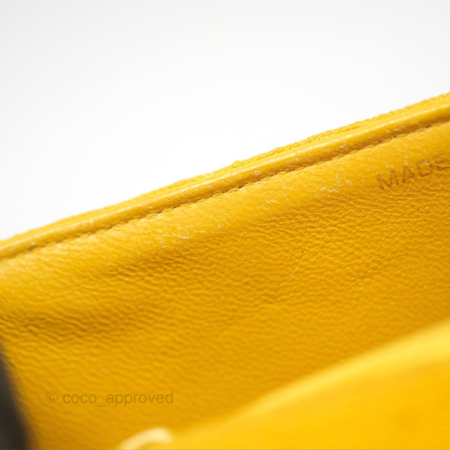 Chanel Vintage Small Classic Diana Flap Bag Yellow Linen Fabric 24K Gold Hardware