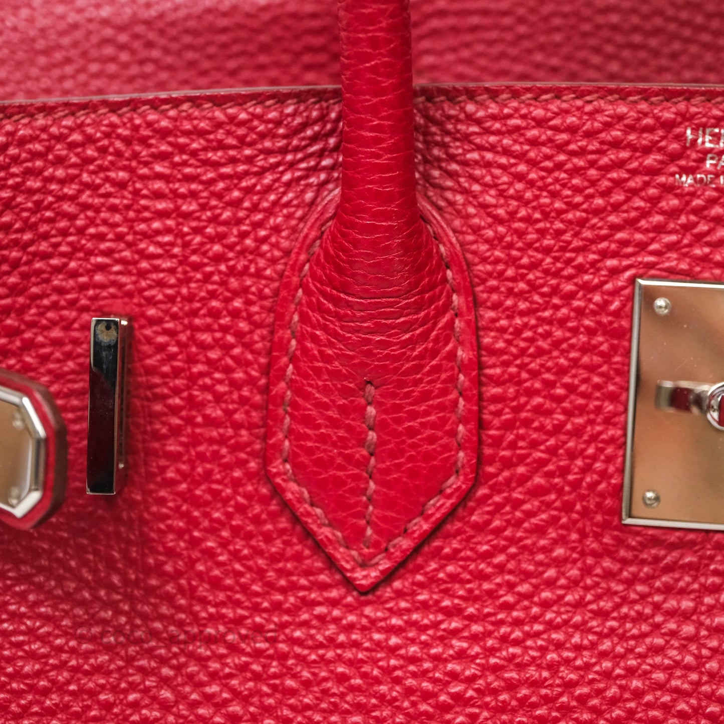 Hermès Birkin 30 Rouge Togo Palladium Hardware