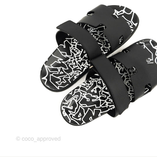 Hermès Chypre Sandal 'Graff Hermes' Black Epsom