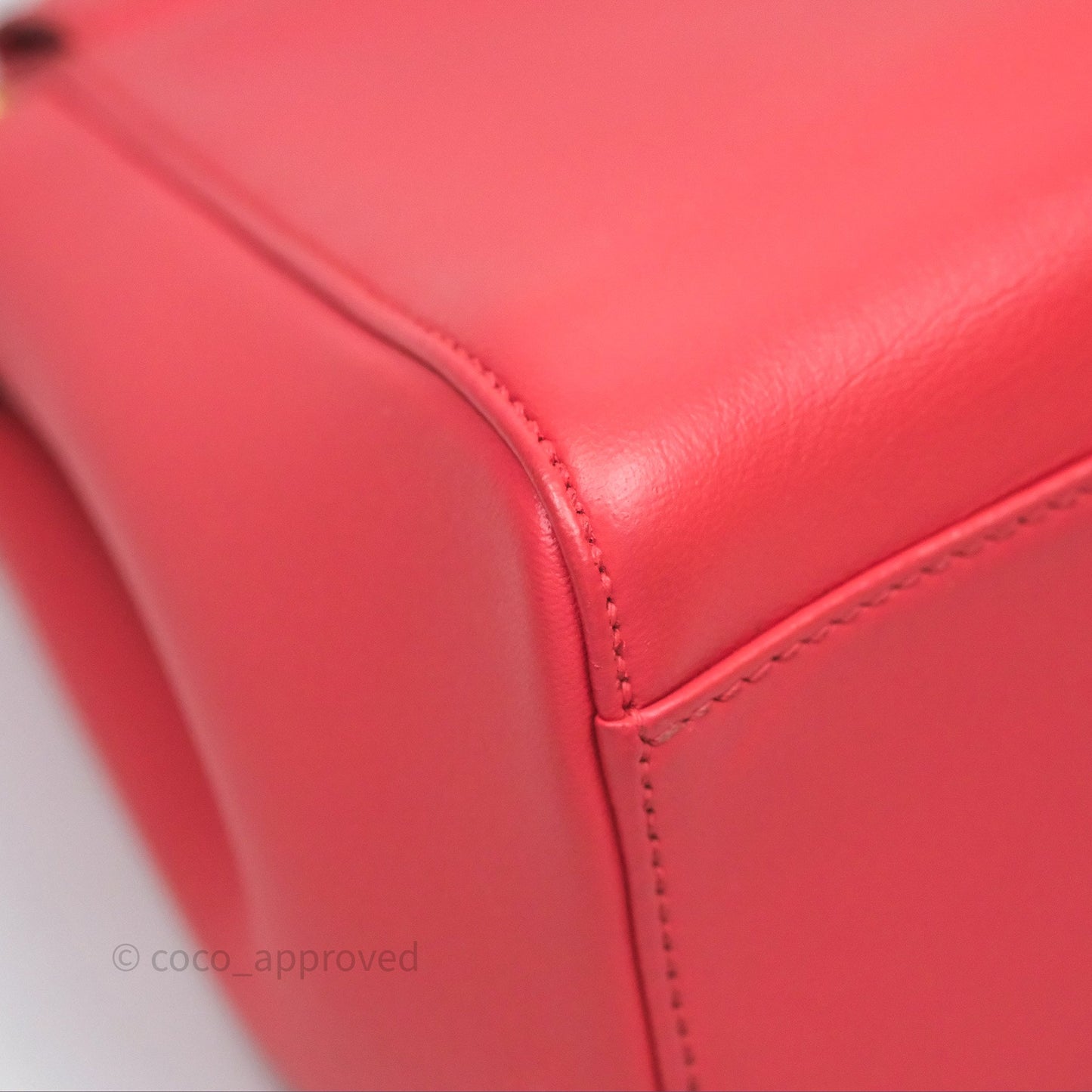 Fendi Nappa Mini Peekaboo Bag Hot Pink