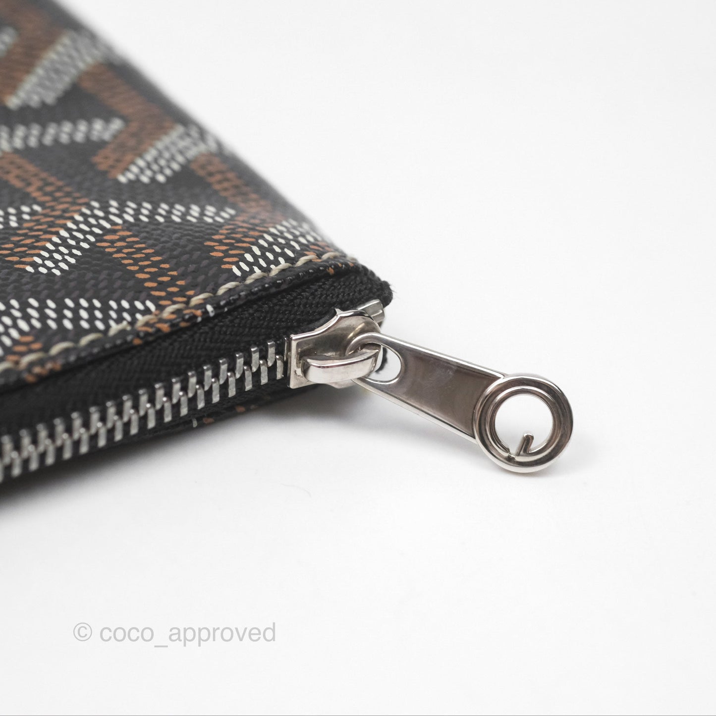 Goyard Sénat MM Pouch Black/ Tan