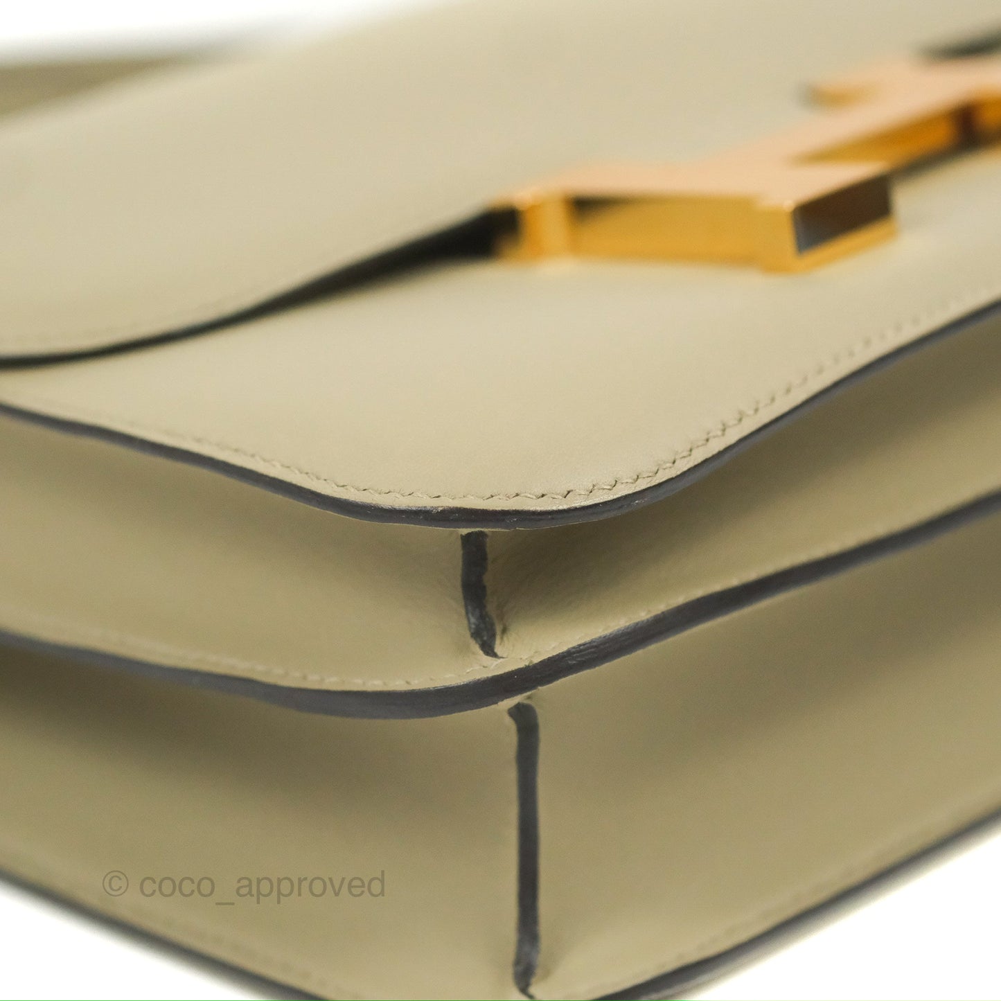 Hermès Constance 24 Sauge Swift Gold Hardware