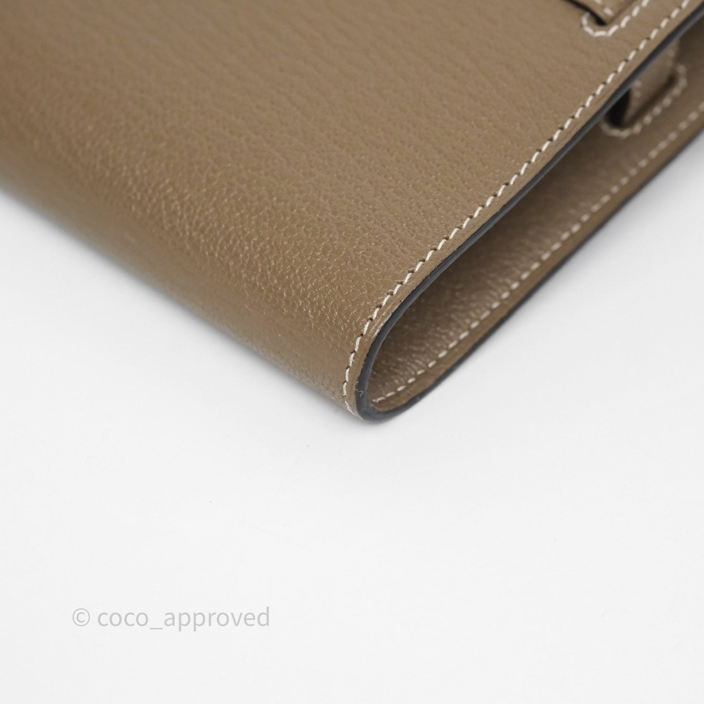 Hermès Kelly To Go Wallet Etoupe 18 Chevre Mysore Gold Hardware