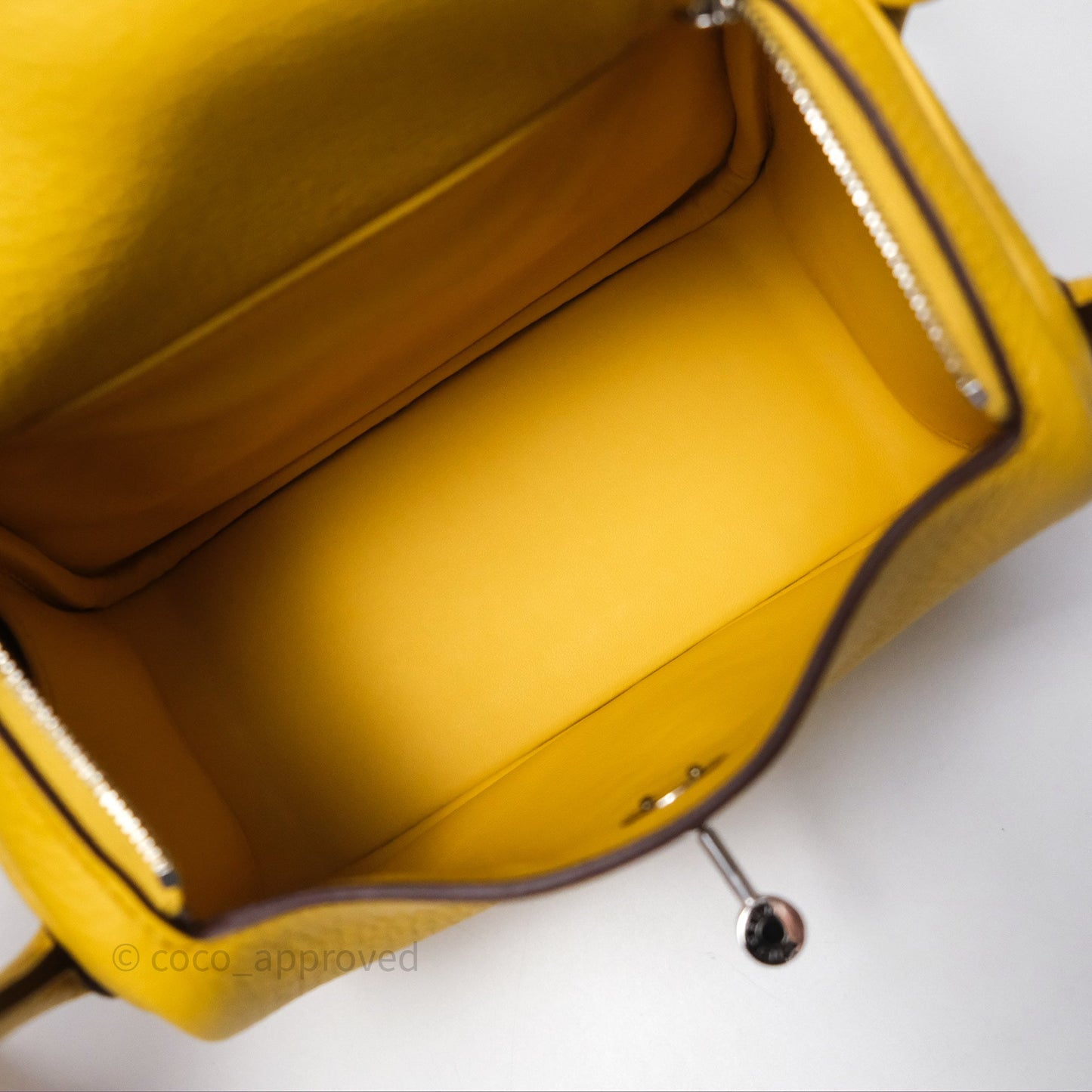 Hermès Mini Lindy 20 Sun B4 Clemence Palladium Hardware