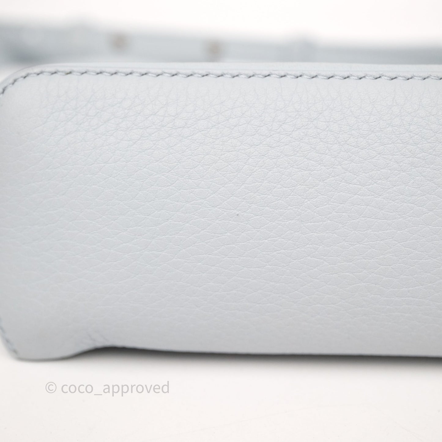Loro Piana Extra Pocket L19 Light Blue Grained Calfskin