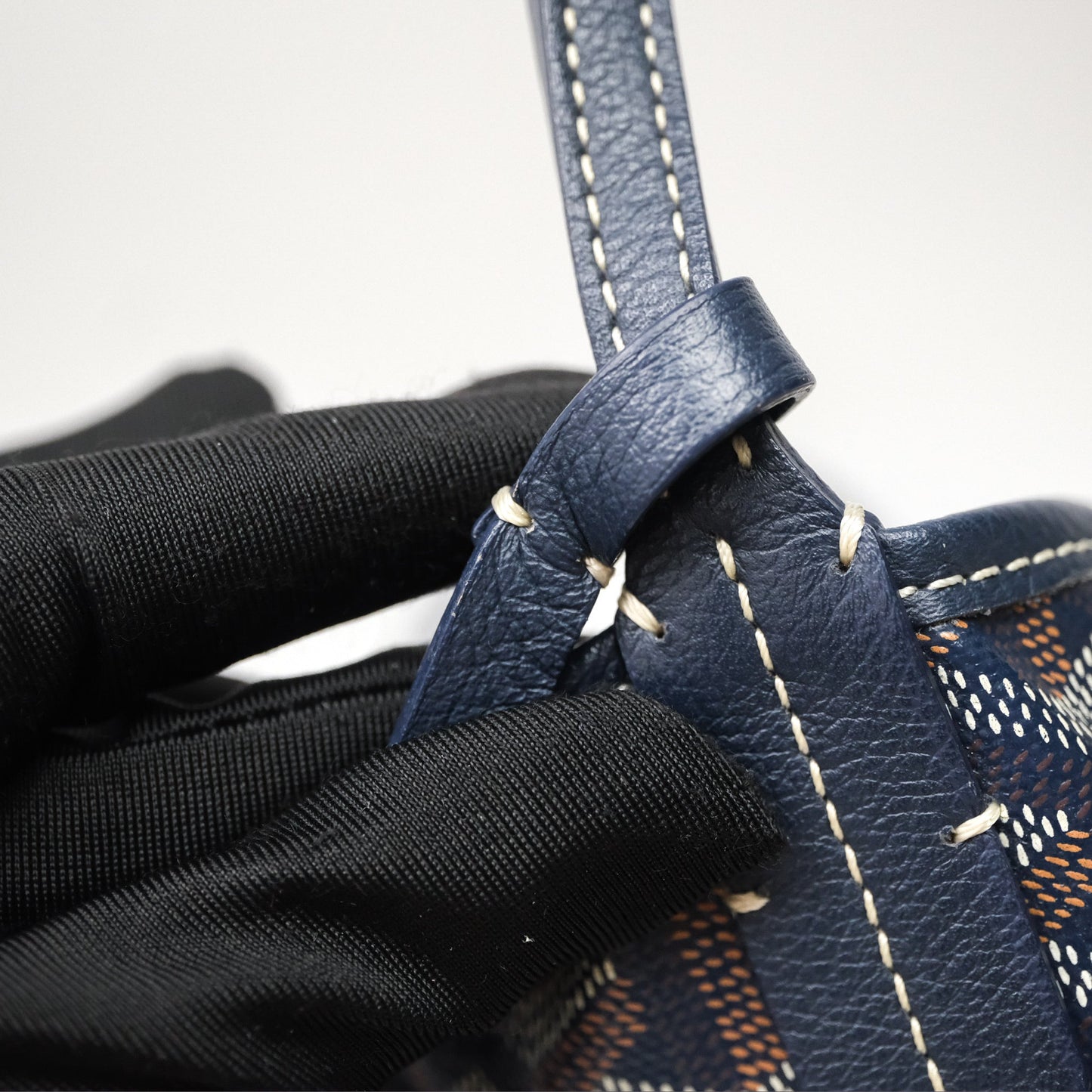 Goyard St. Louis Tote PM Navy/Tan