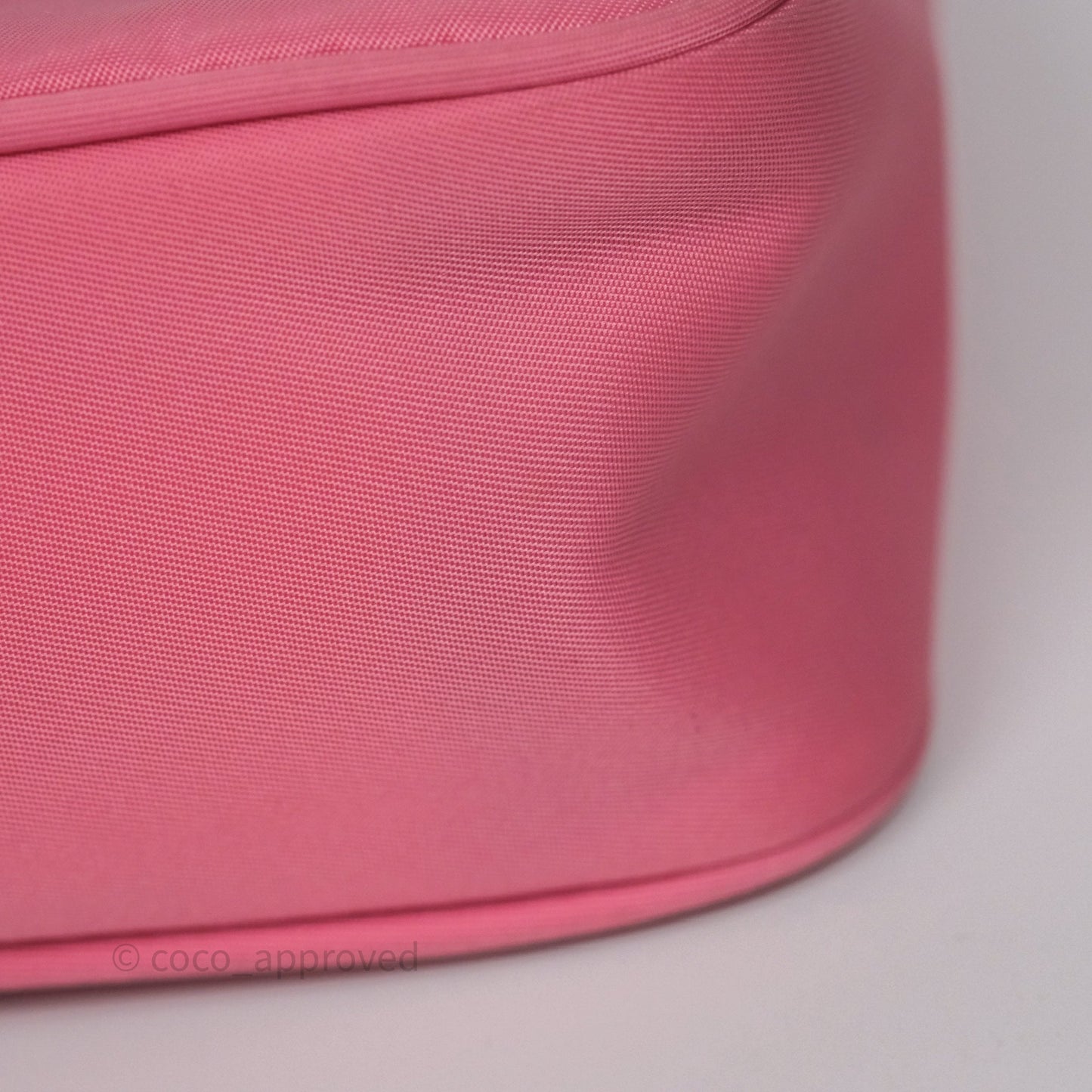 Prada Re-Edition 2005 Nylon Mini Bag Pink Silver Hardware