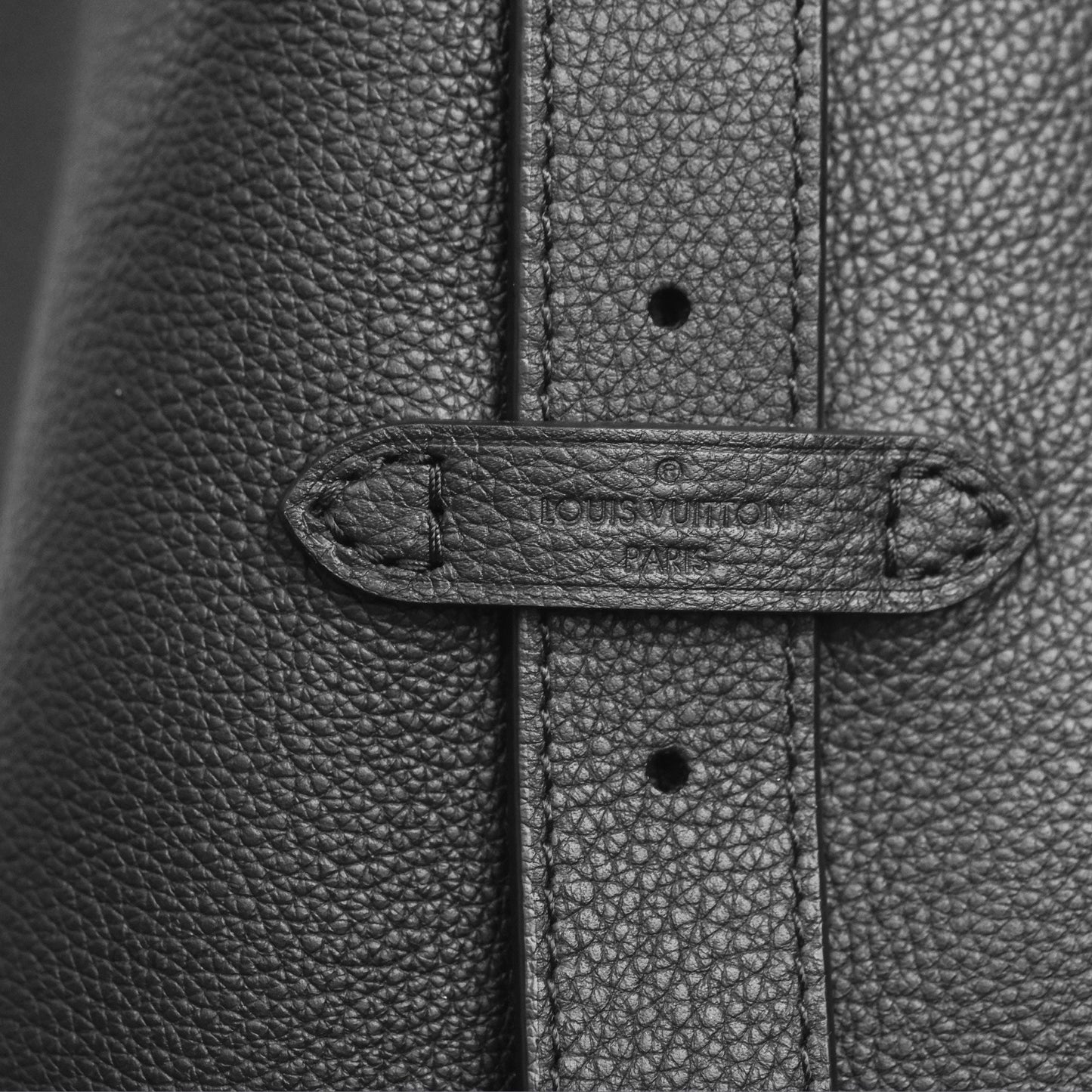 Louis Vuitton Low Key Hobo MM Black Grained Calfskin