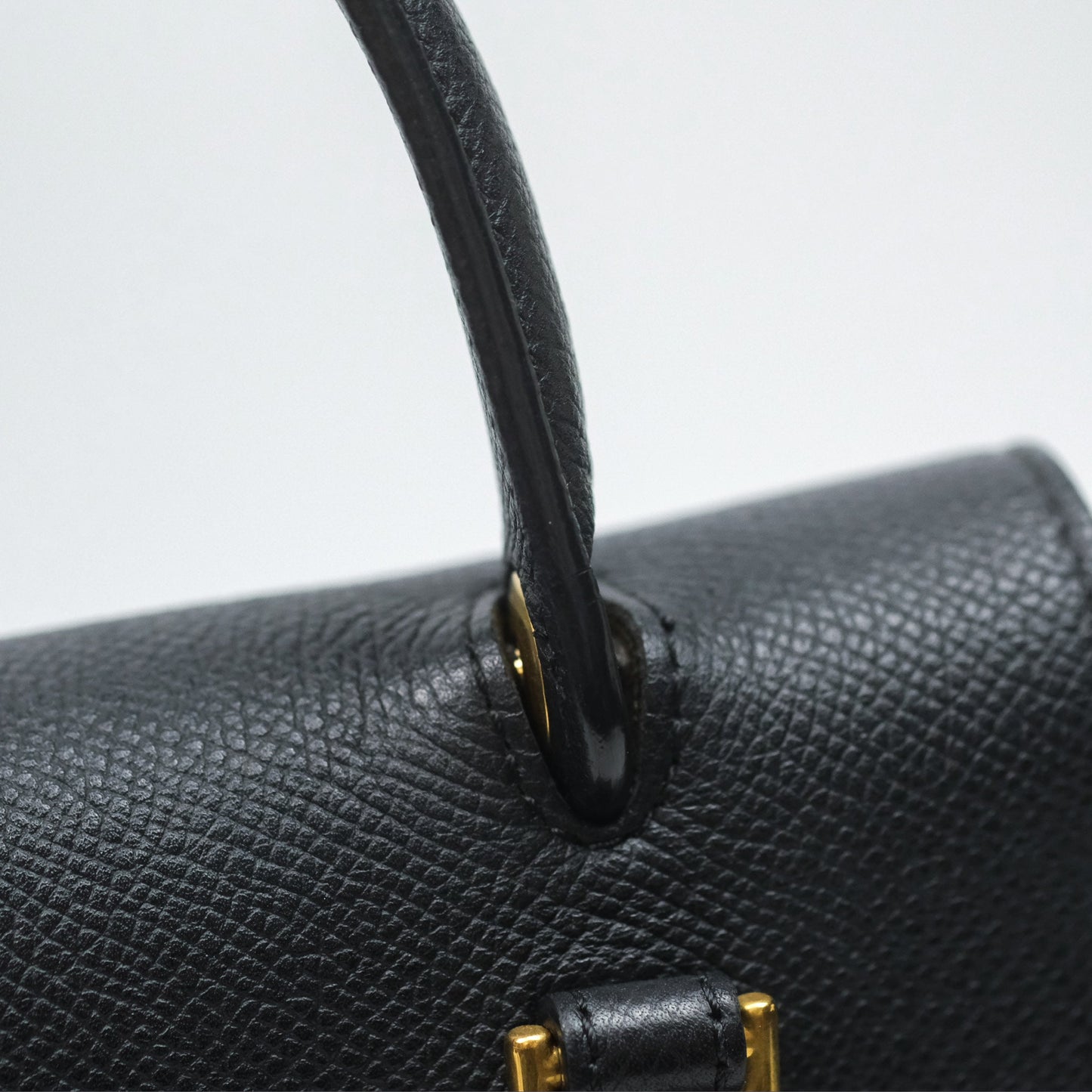 Celine Micro Belt Bag Black Grained Calfskin Gold Hardware