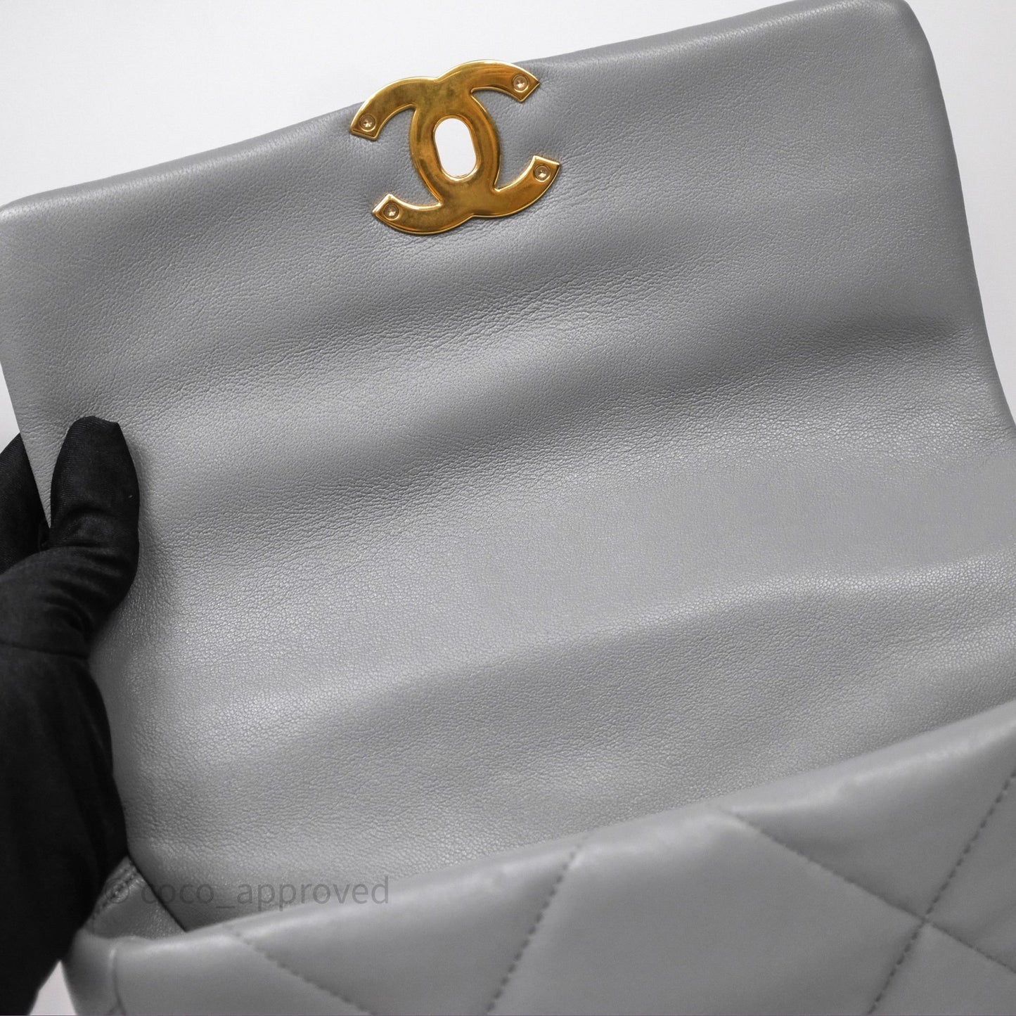 Chanel 19 Small Grey Mixed Hardware